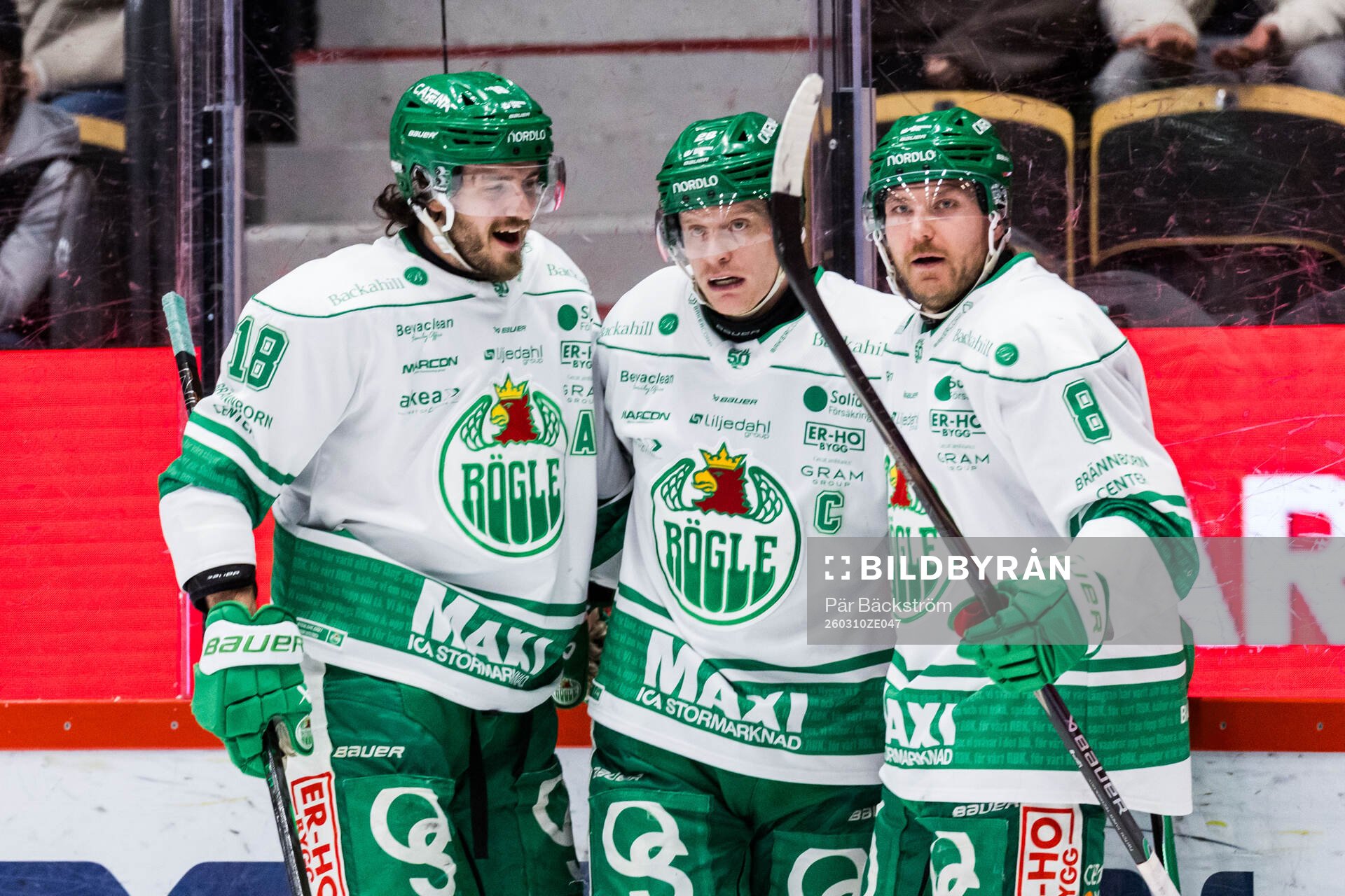 Rögles Anton Bengtsson jublar