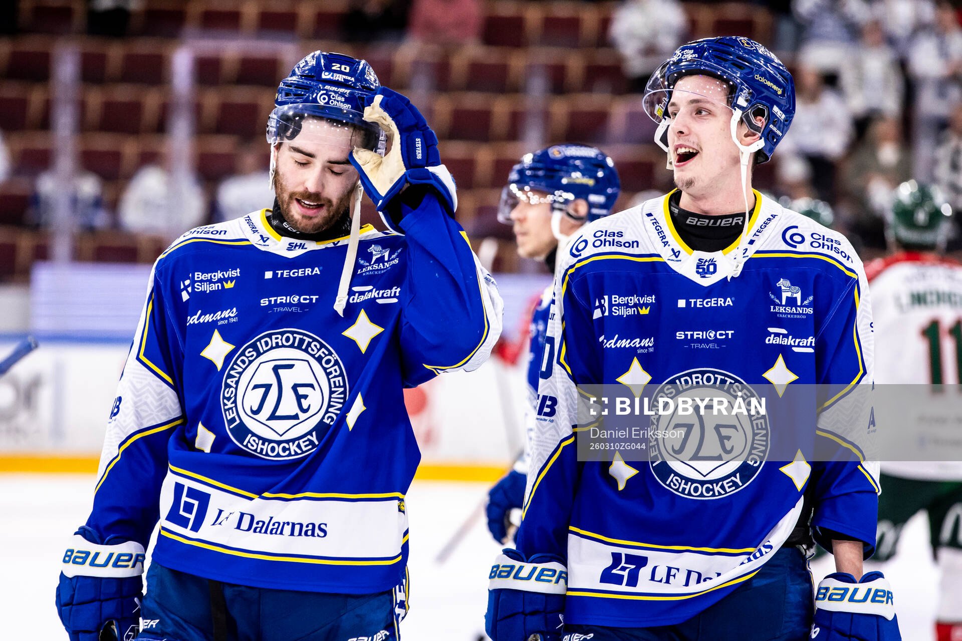 Leksands Nolan Stevens och Anton Johansson jubel