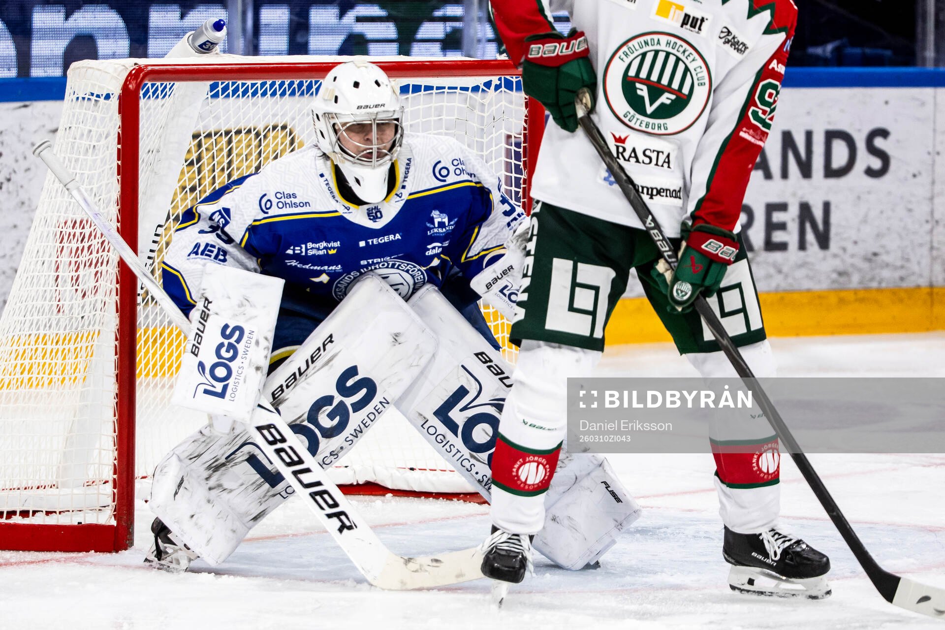 Leksands målvakt Filip Larsson