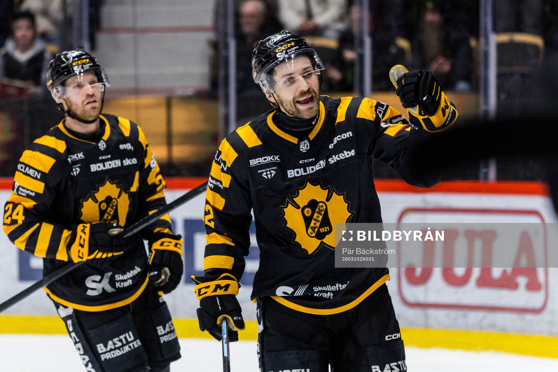 Skellefteås Arvid Lundberg jublar