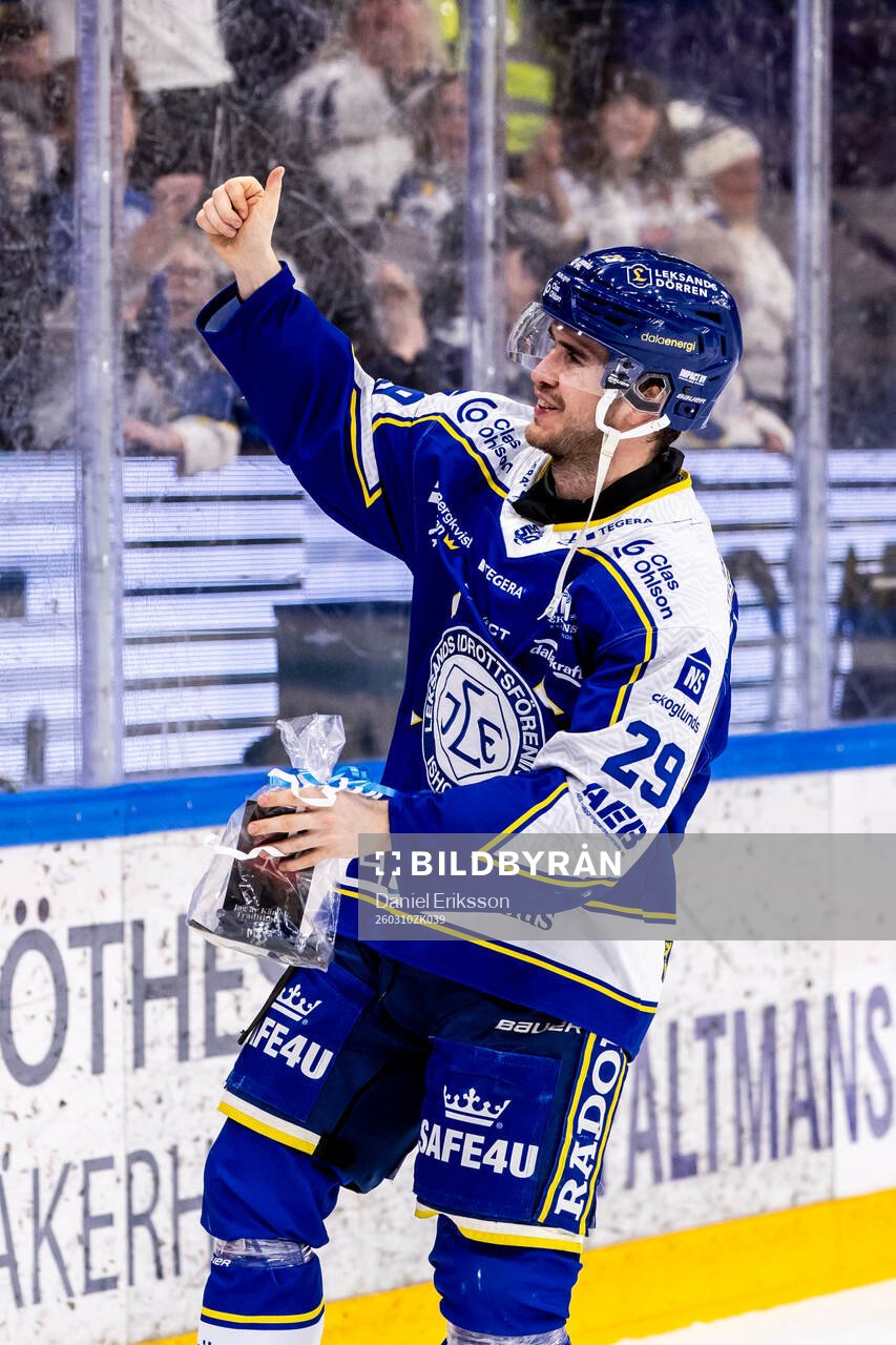 Leksands Michael Lindqvist utsedd till matchens krigare