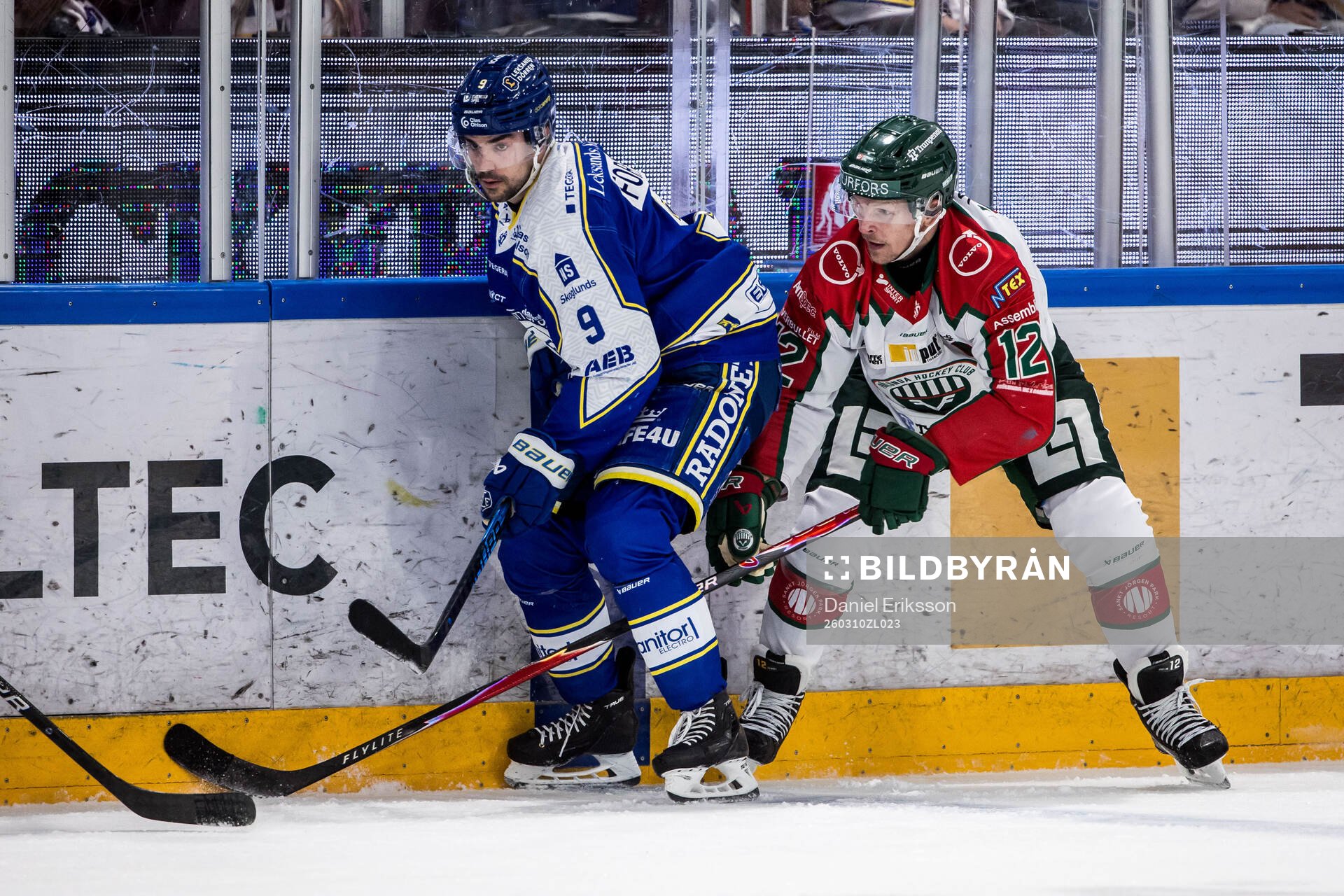 Leksands Gabriel Fortier och Frölundas Max Friberg