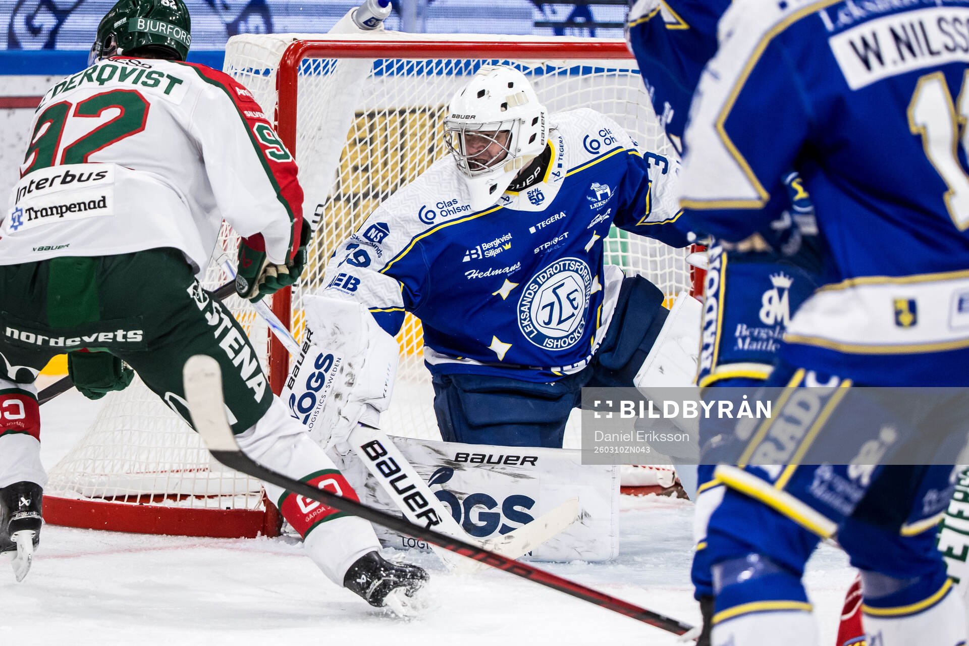 Leksands målvakt Filip Larsson