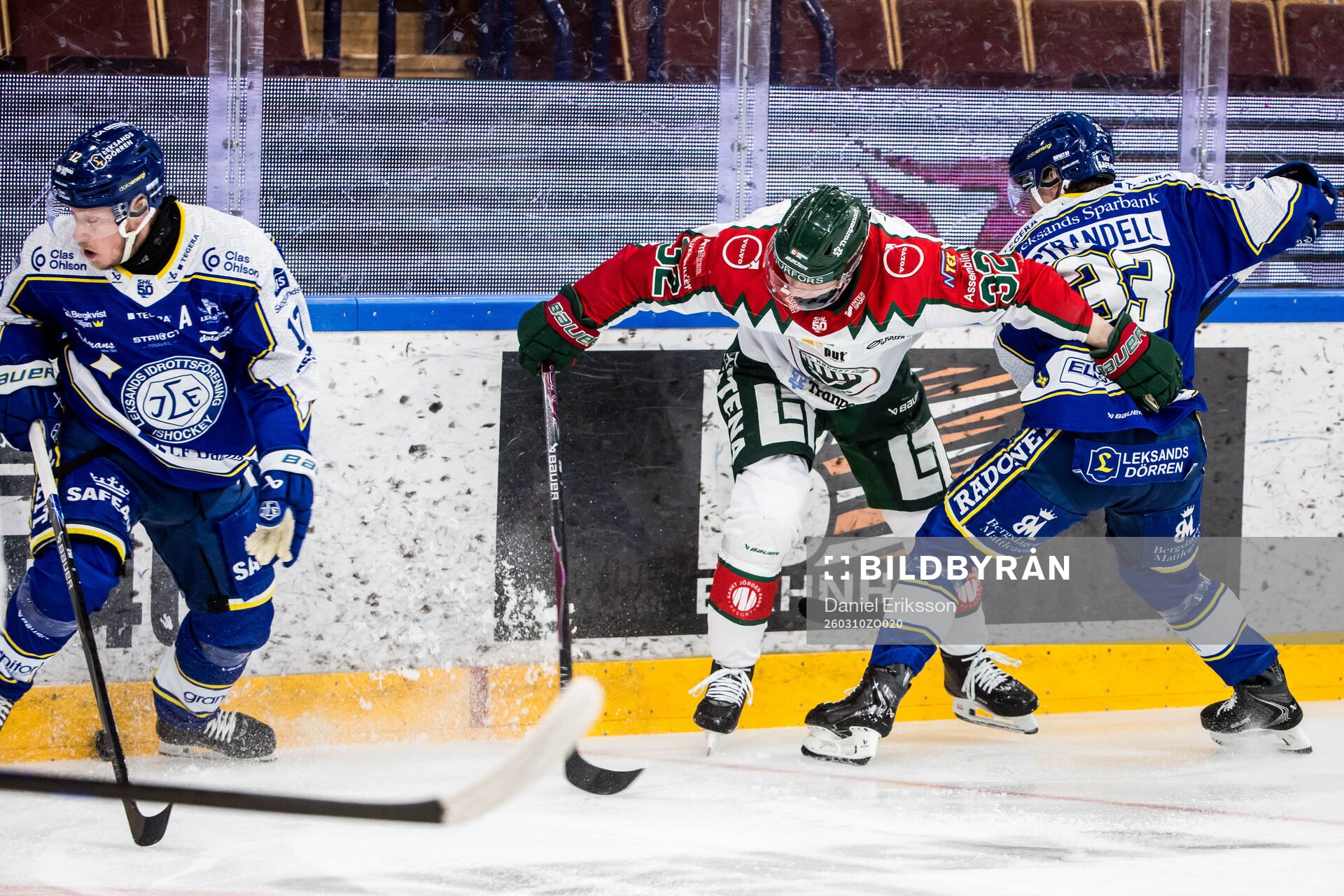 Frölundas Noah Hasa och Leksands Olle Strandell