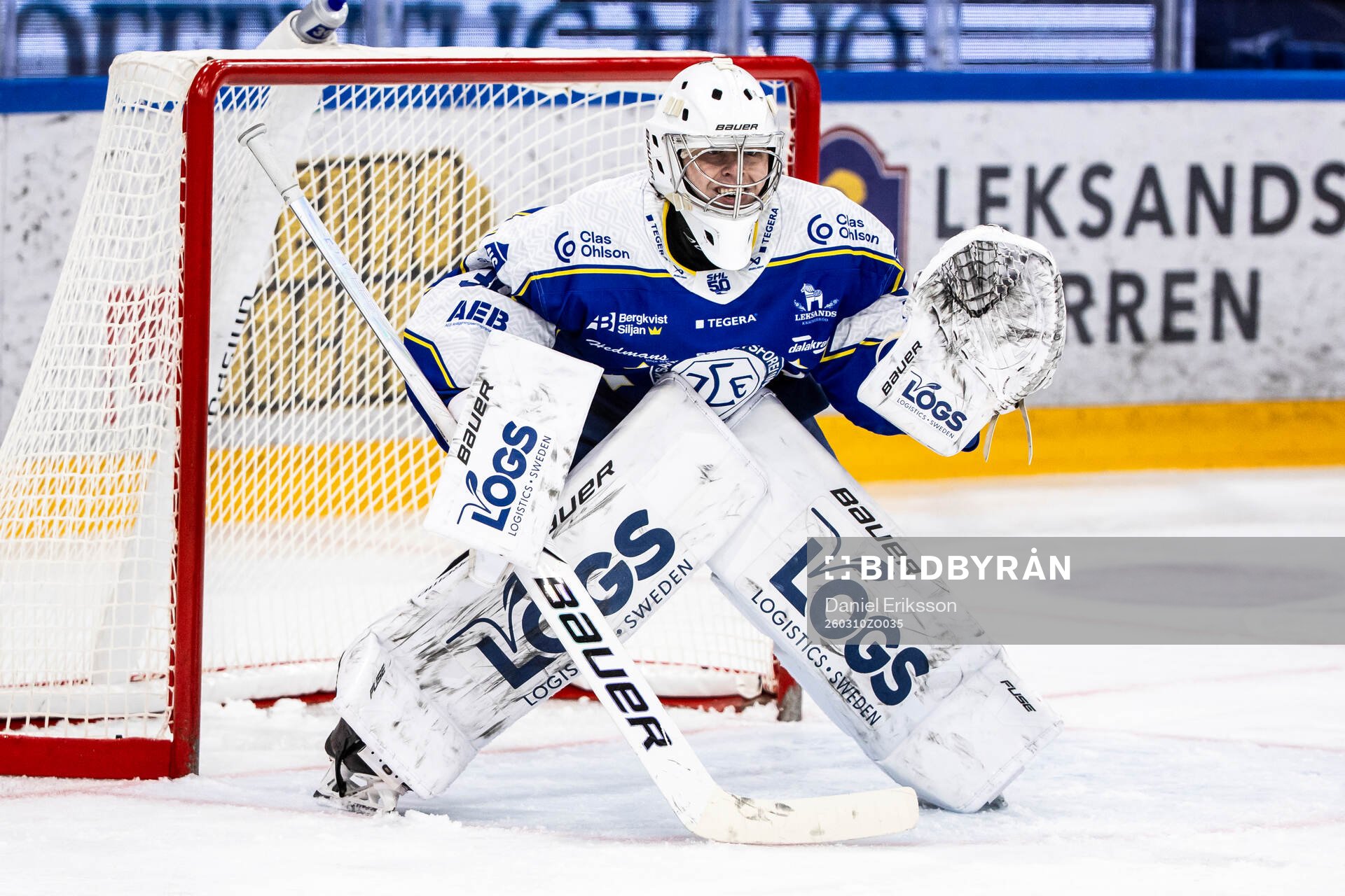 Leksands målvakt Filip Larsson