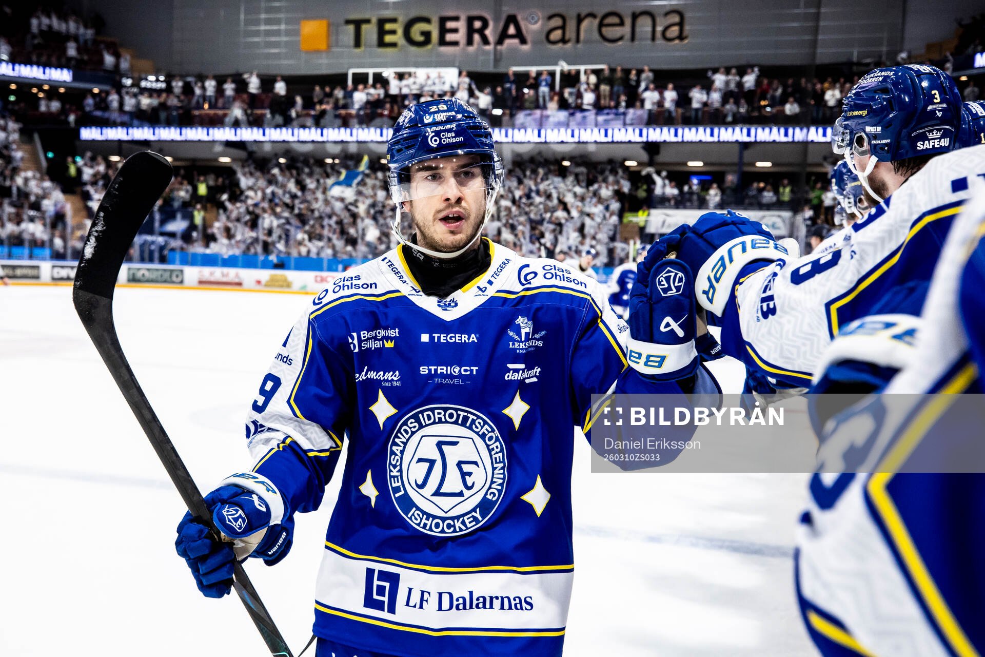 Leksands Michael Lindqvist jublar