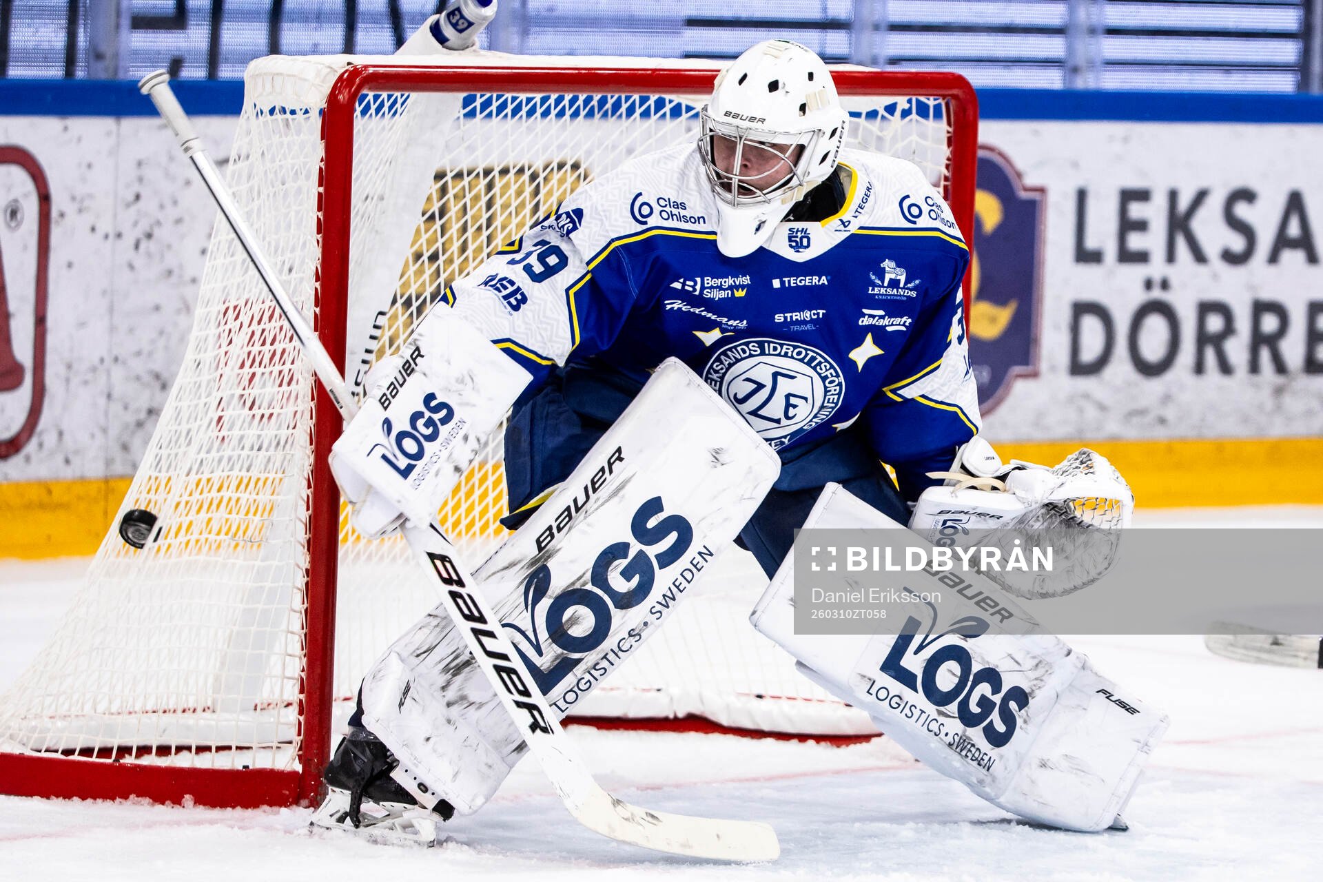 Leksands målvakt Filip Larsson