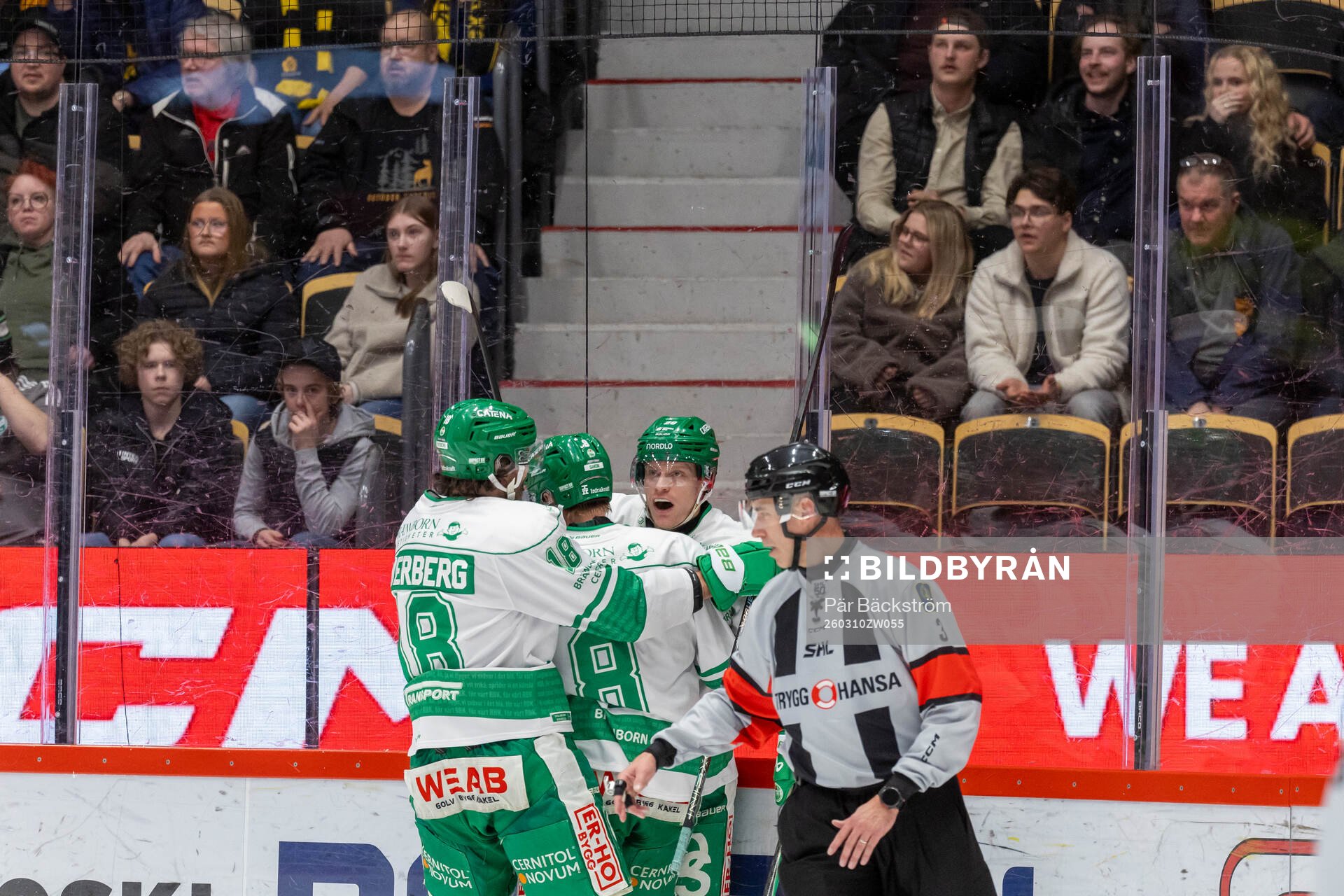Rögles Anton Bengtsson jublar