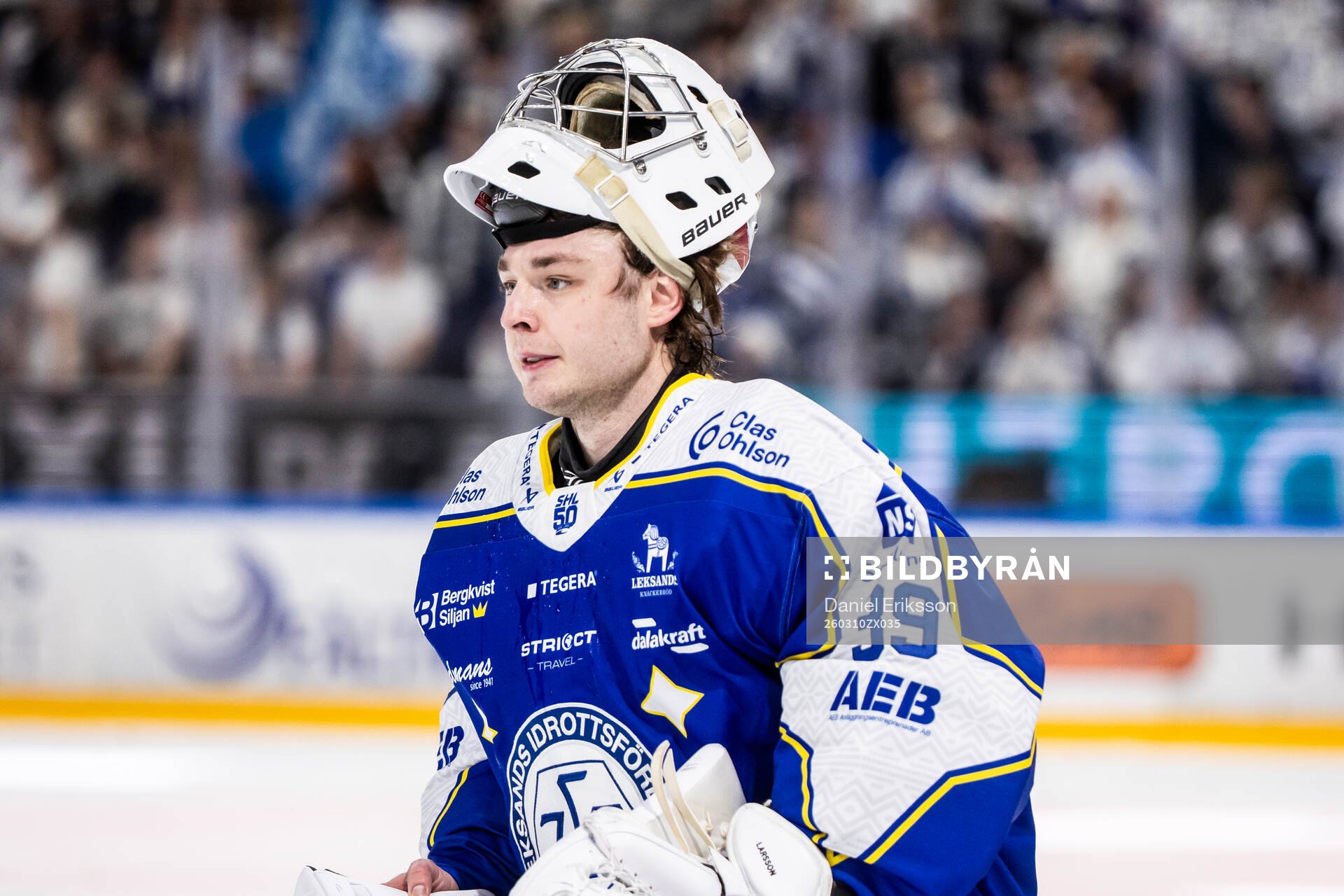 Leksands målvakt Filip Larsson