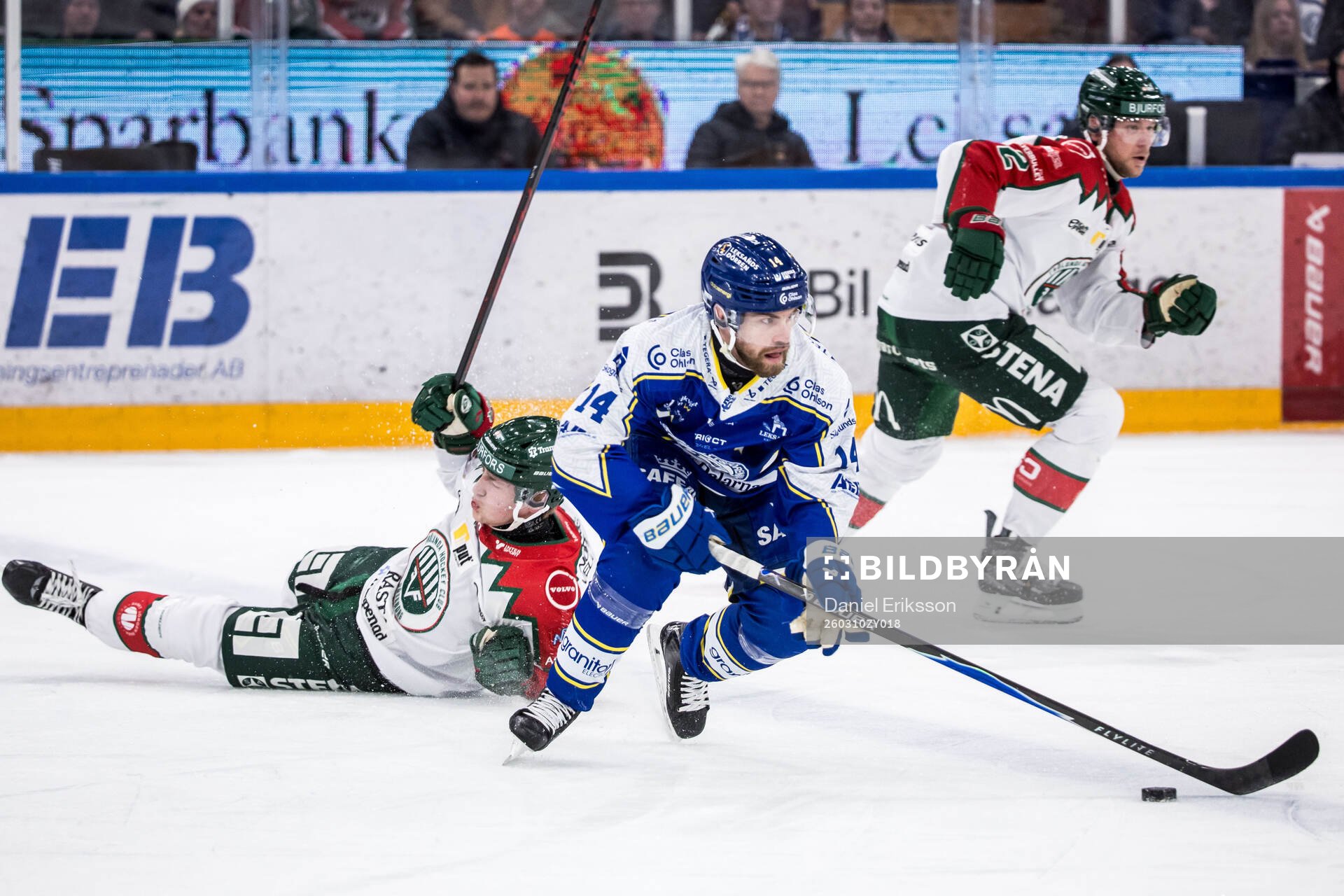 Frölundas Jacob Peterson och Leksands Oskar Lang