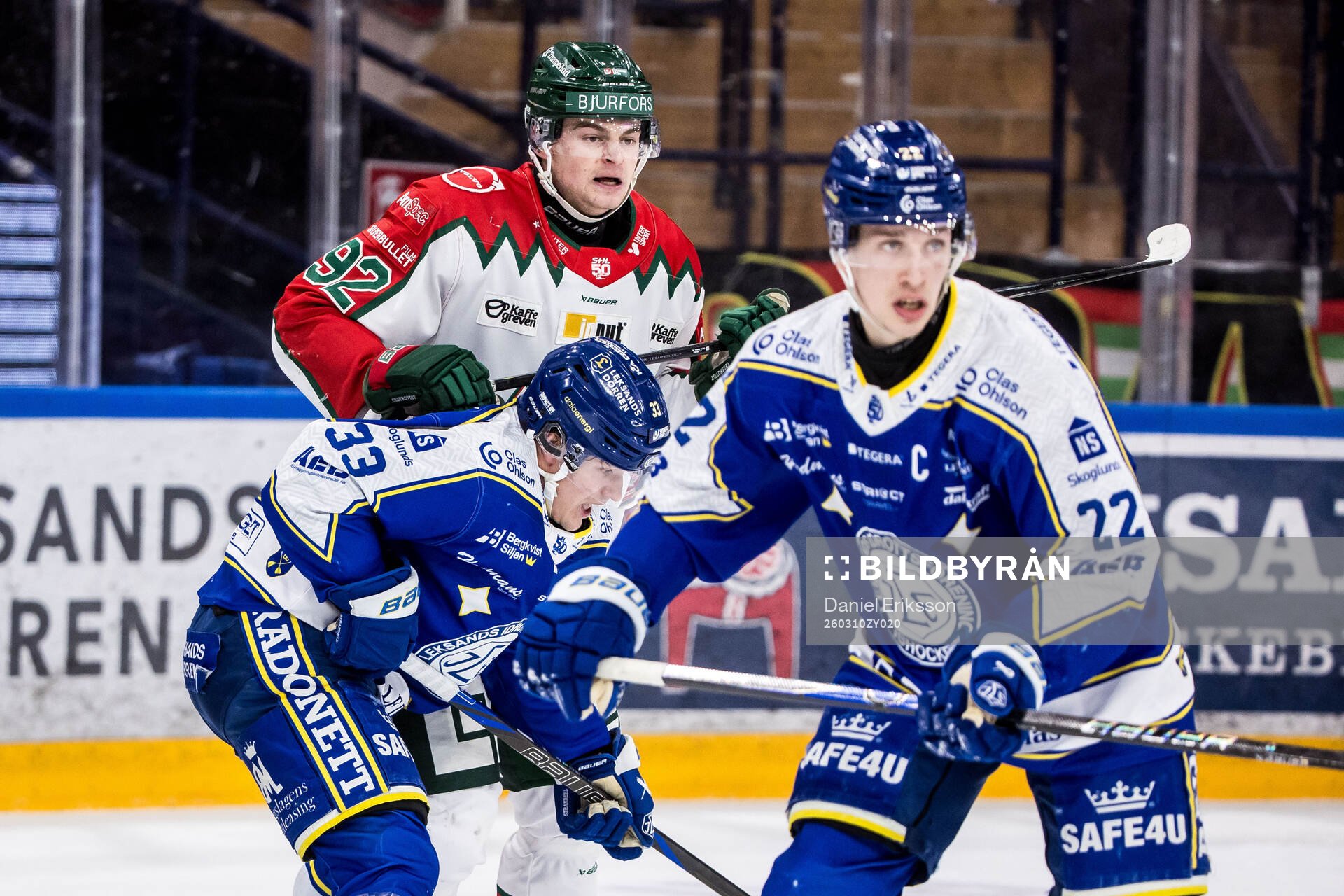 Frölundas Filip Cederqvist och Leksands Olle Strandell