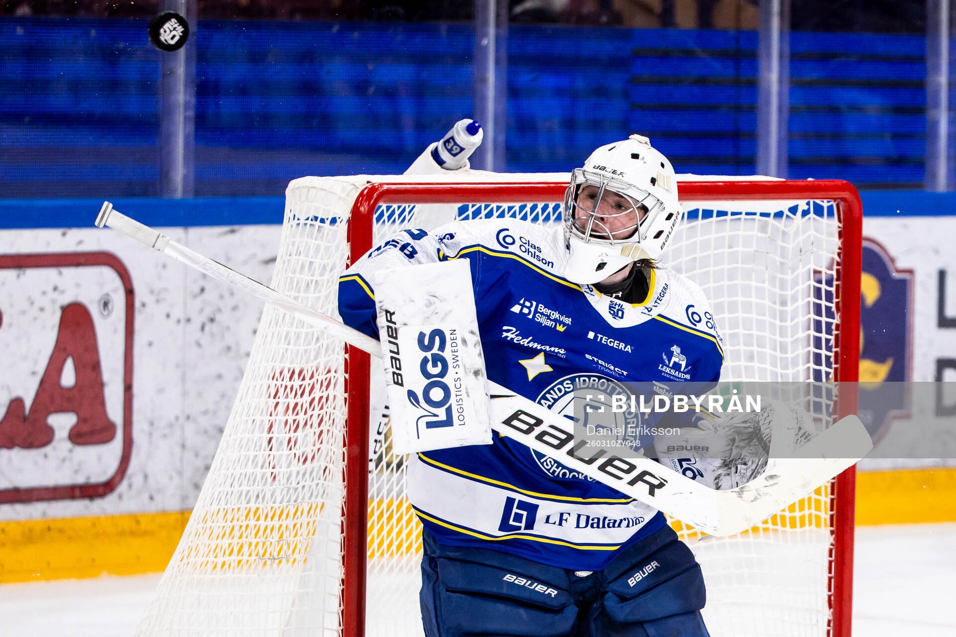 Leksands målvakt Filip Larsson
