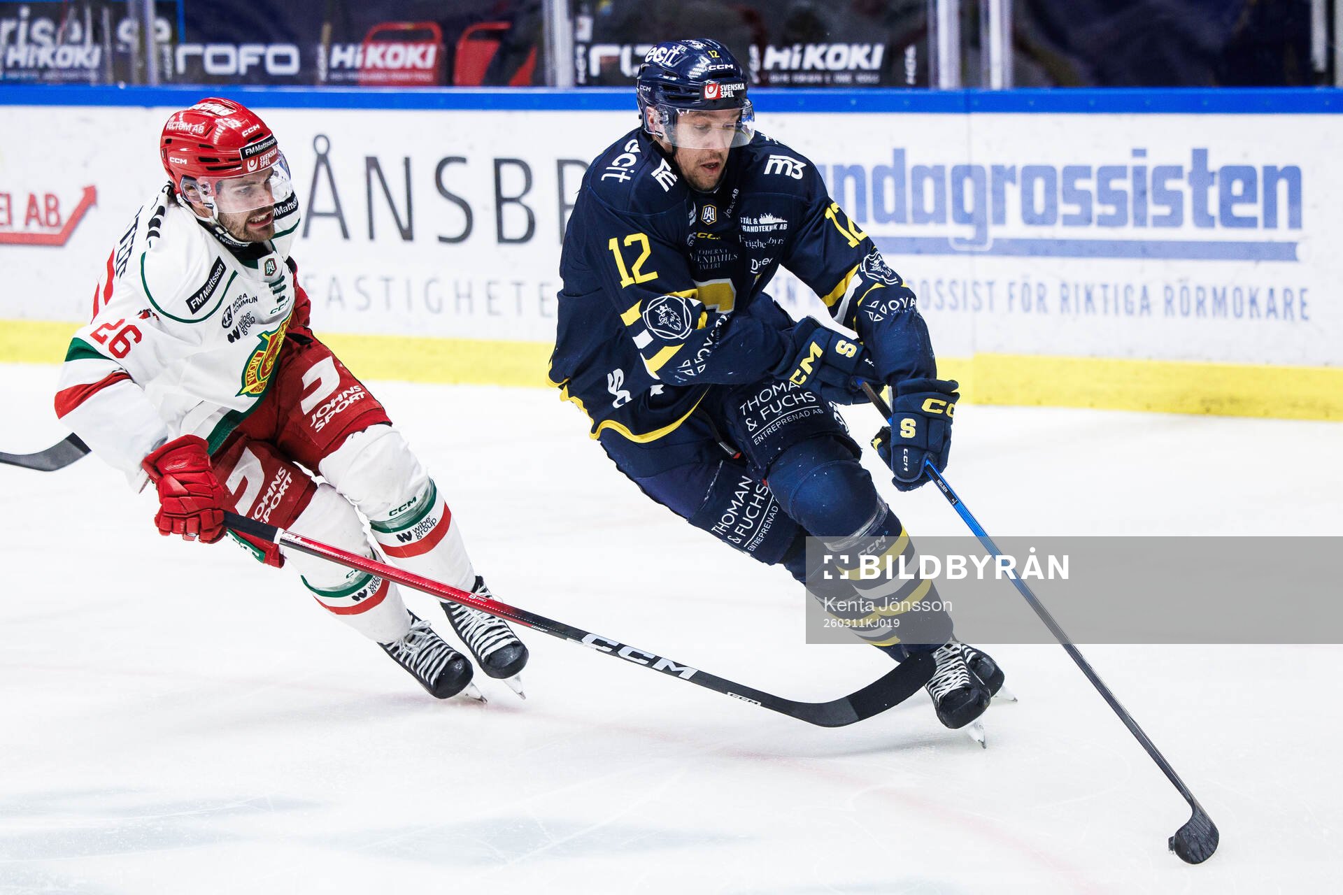 Moras Arvid Degerstedt och Södertäljes Viktor Liljegren