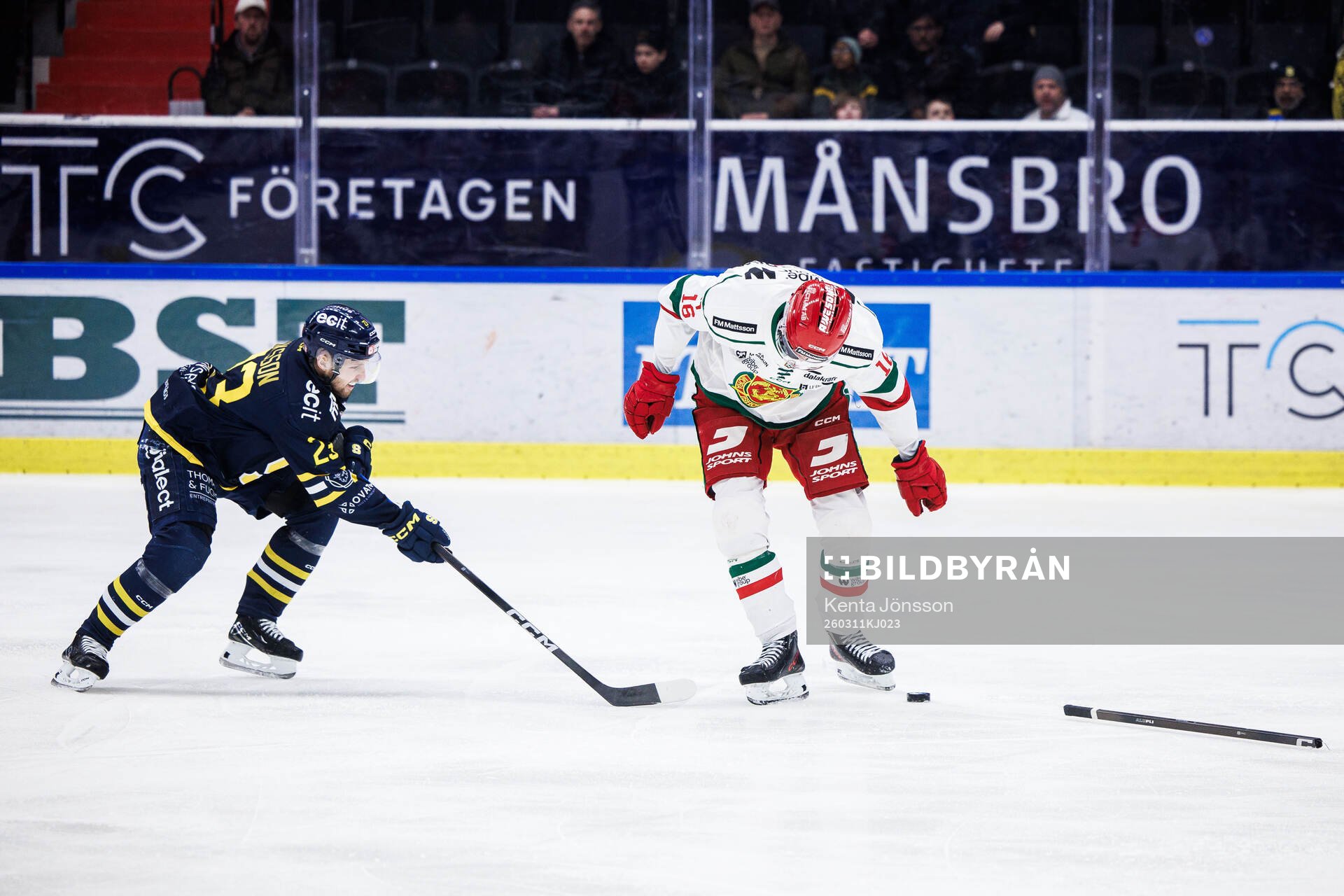 Södertäljes William Eriksson och Moras Marcus Karlström