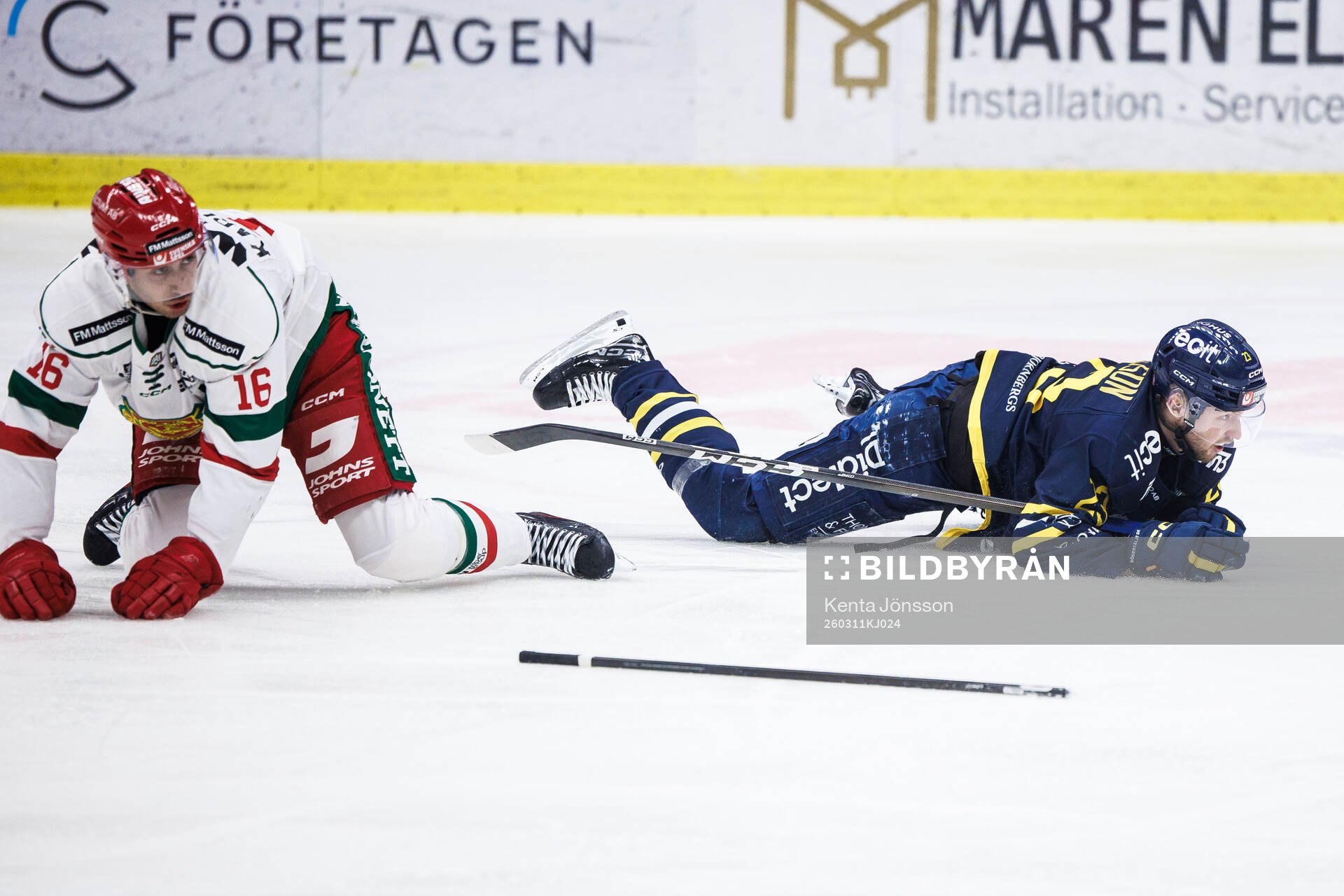 Moras Marcus Karlström och Södertäljes William Eriksson