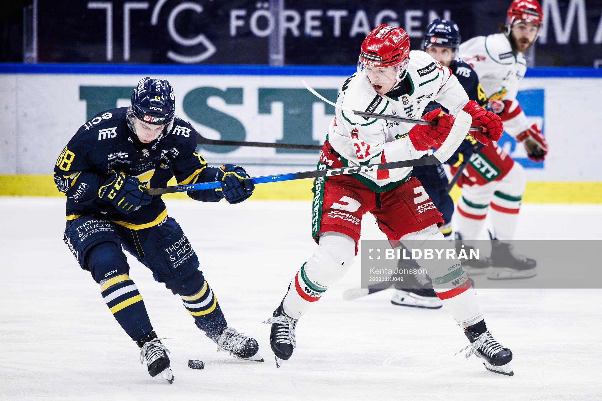 Södertäljes Filip Holst och Moras Hampus Larsson