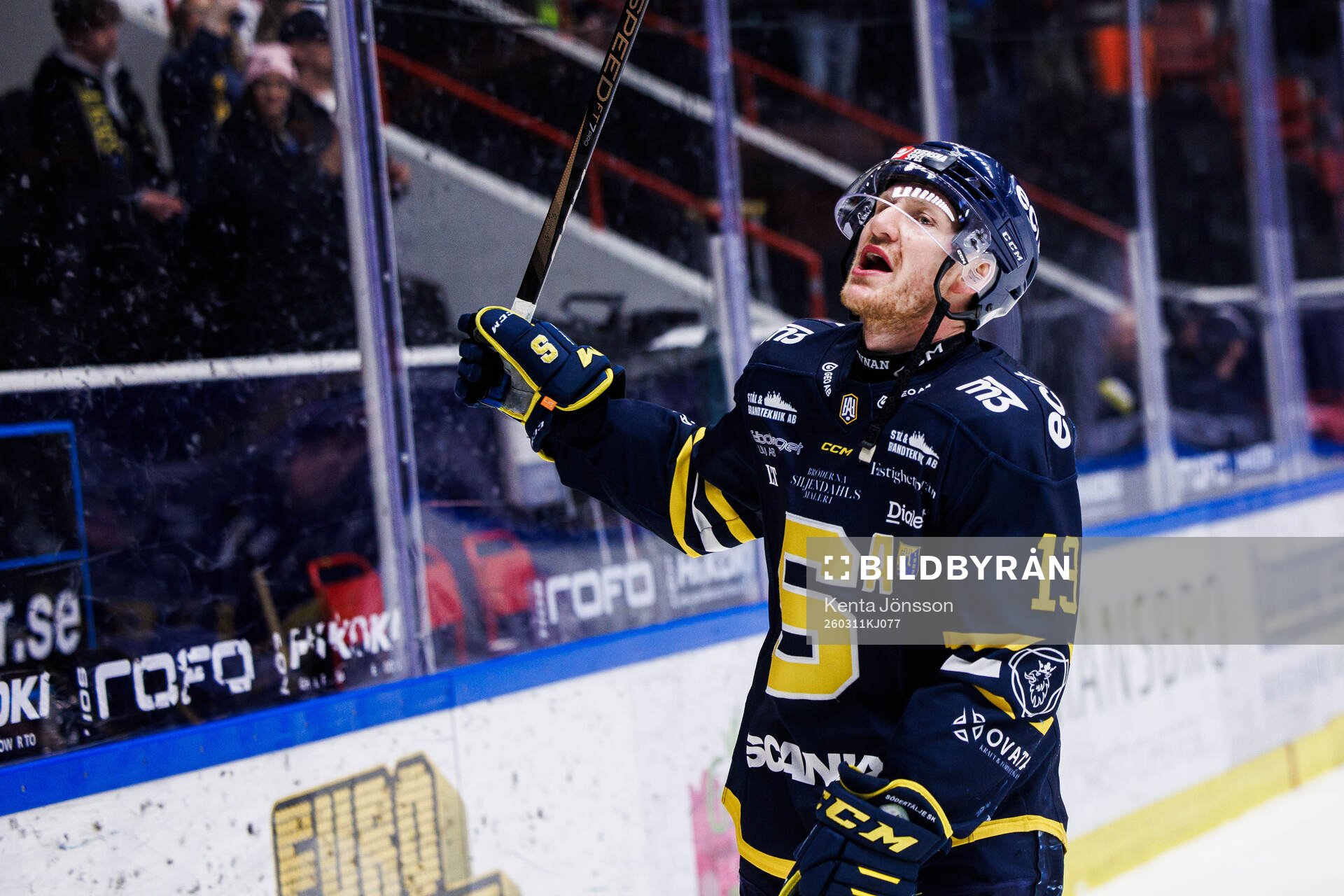 Södertäljes Henrik Eriksson jublar