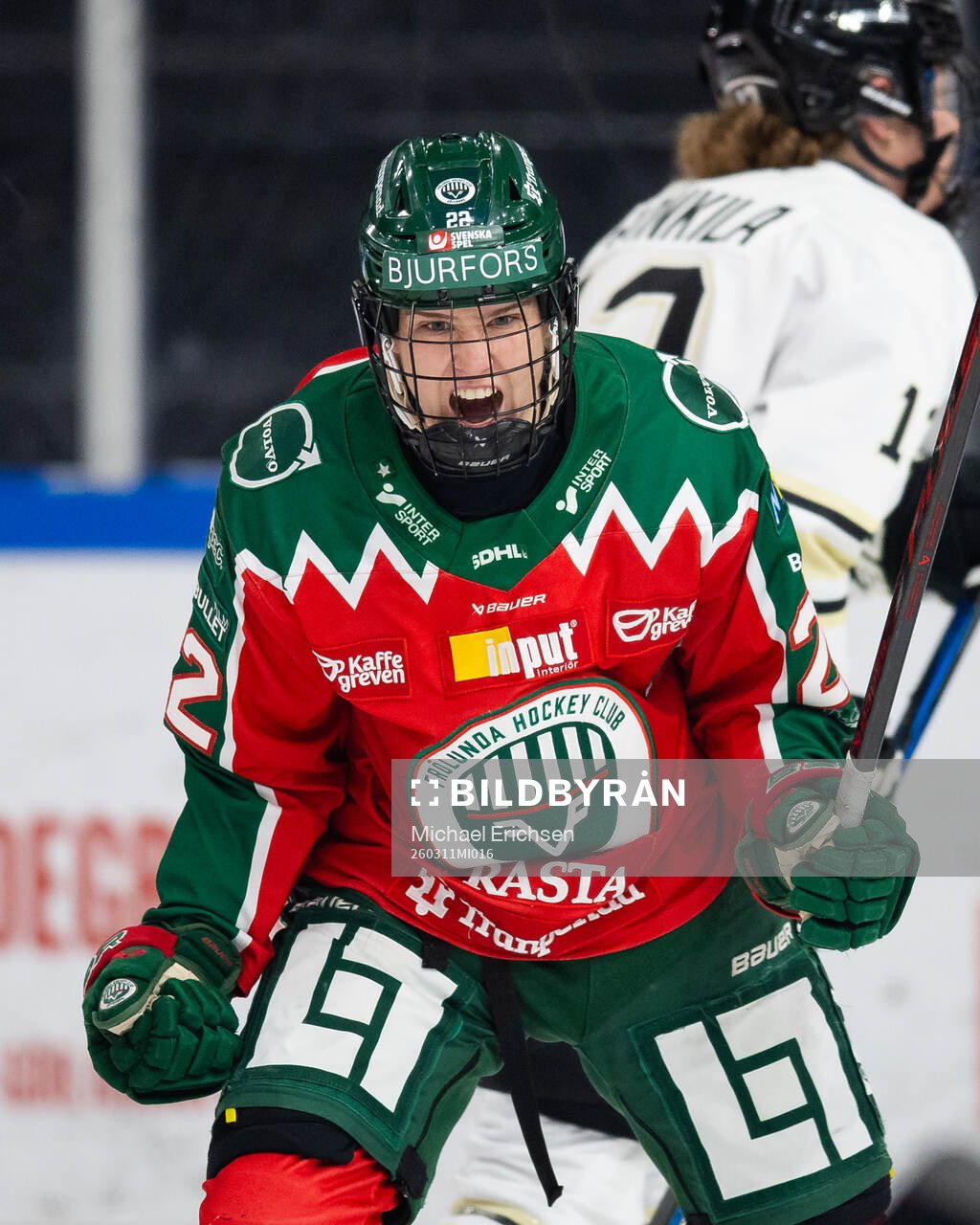 Frölundas Andrea Dalen jublar