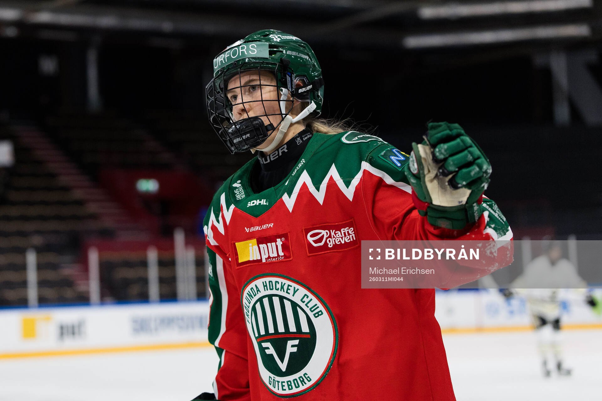 Frölundas Elisa Holopainen jublar