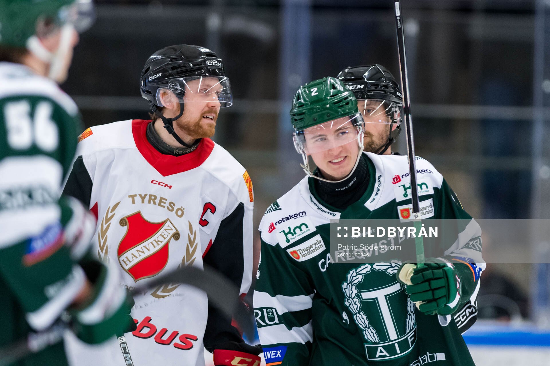 Hanvikens s Pelle Carlsson och Tingsryds AIFs Theo Angesved