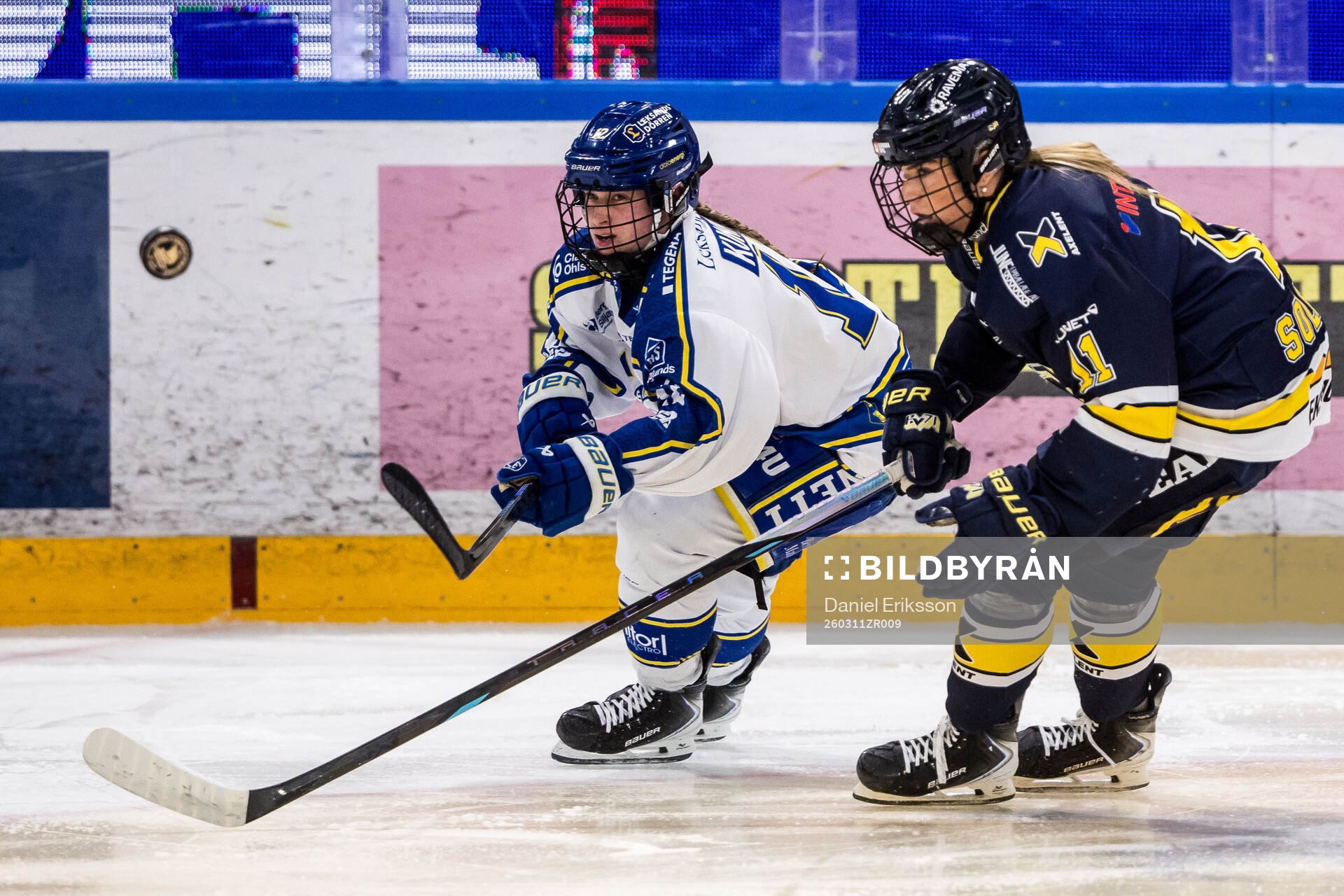 Leksands Mille Kunnerup Sørensen och HV71s Alva Solberg