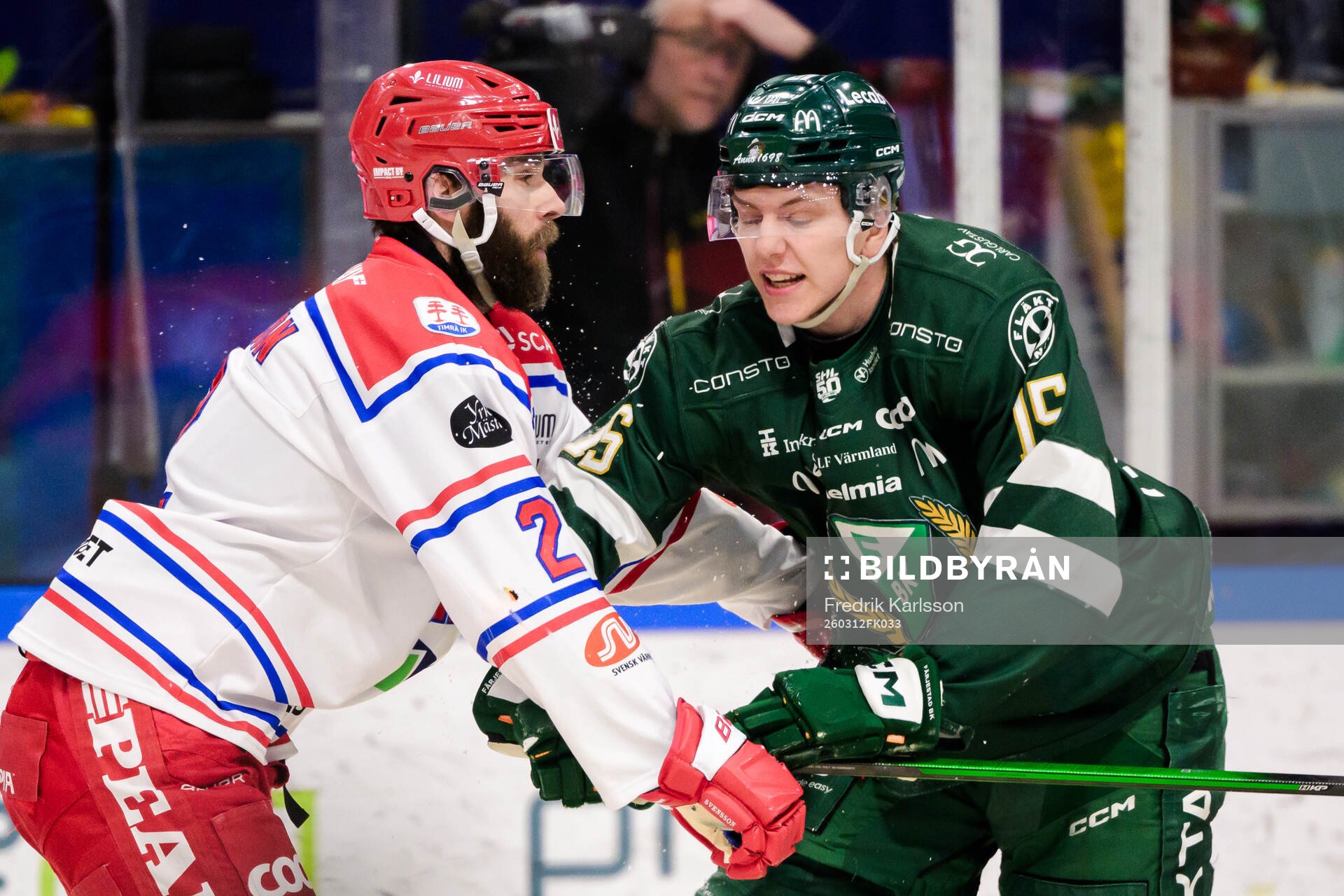 Timrås Per Svensson och Färjestads Jack Berglund