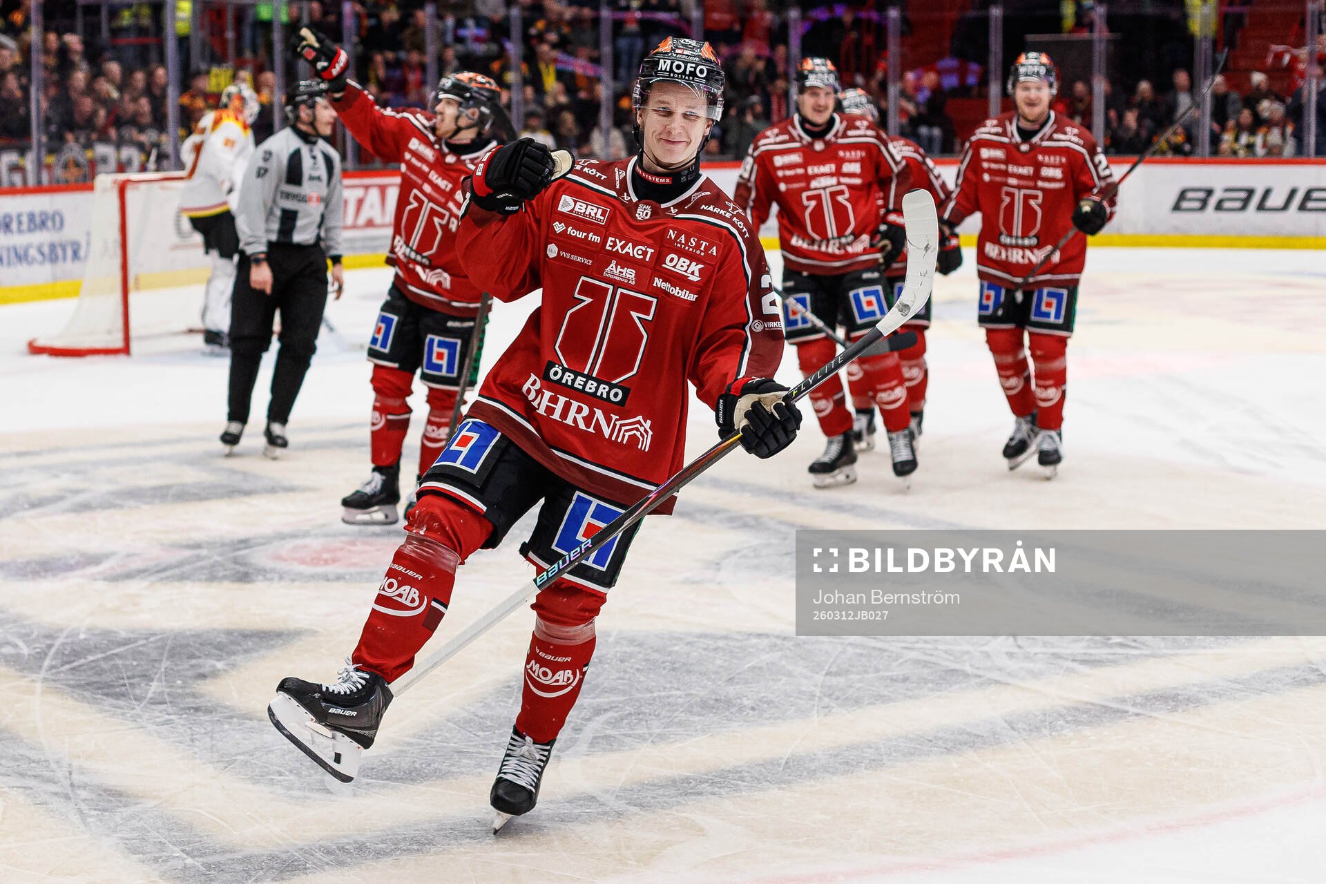 Örebros Patrik Puistola jublar