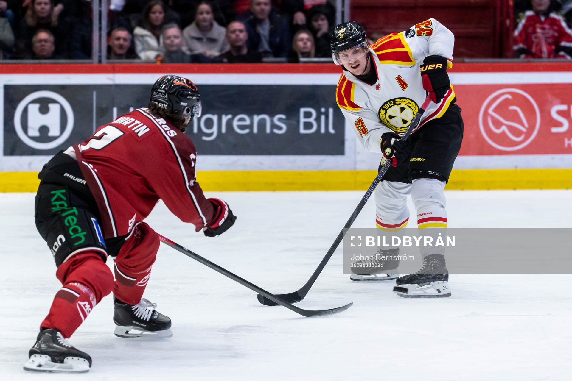 Brynäs Jakob Silfverberg och Örebros Luke Martin