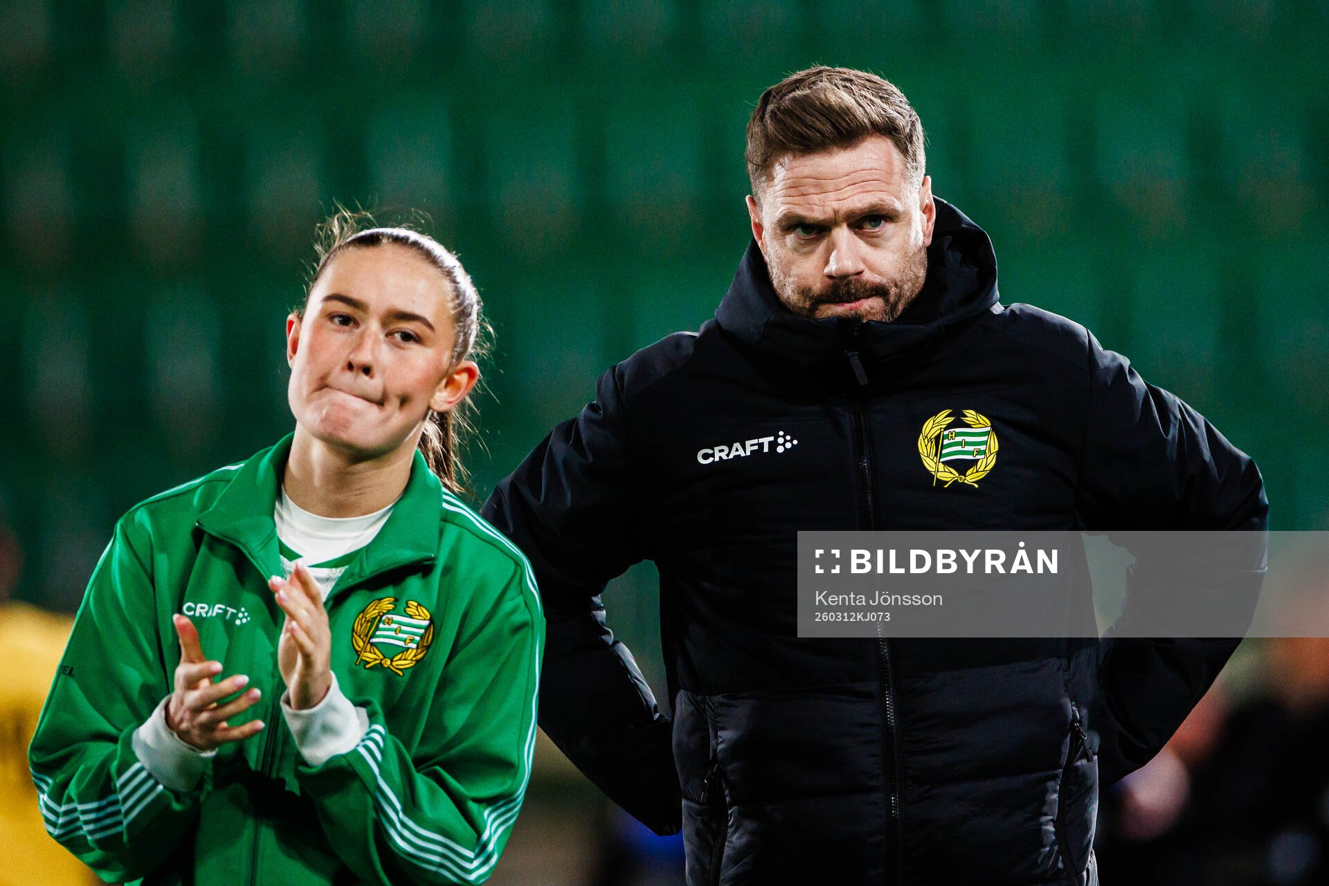 Hammarbys sportchef Arnor Smarason och Svea Rehnberg
