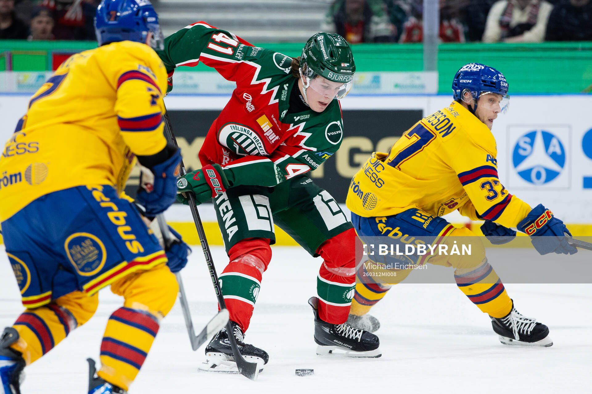Frölundas Ivar Stenberg och Djurgårdens Jesper Pettersson