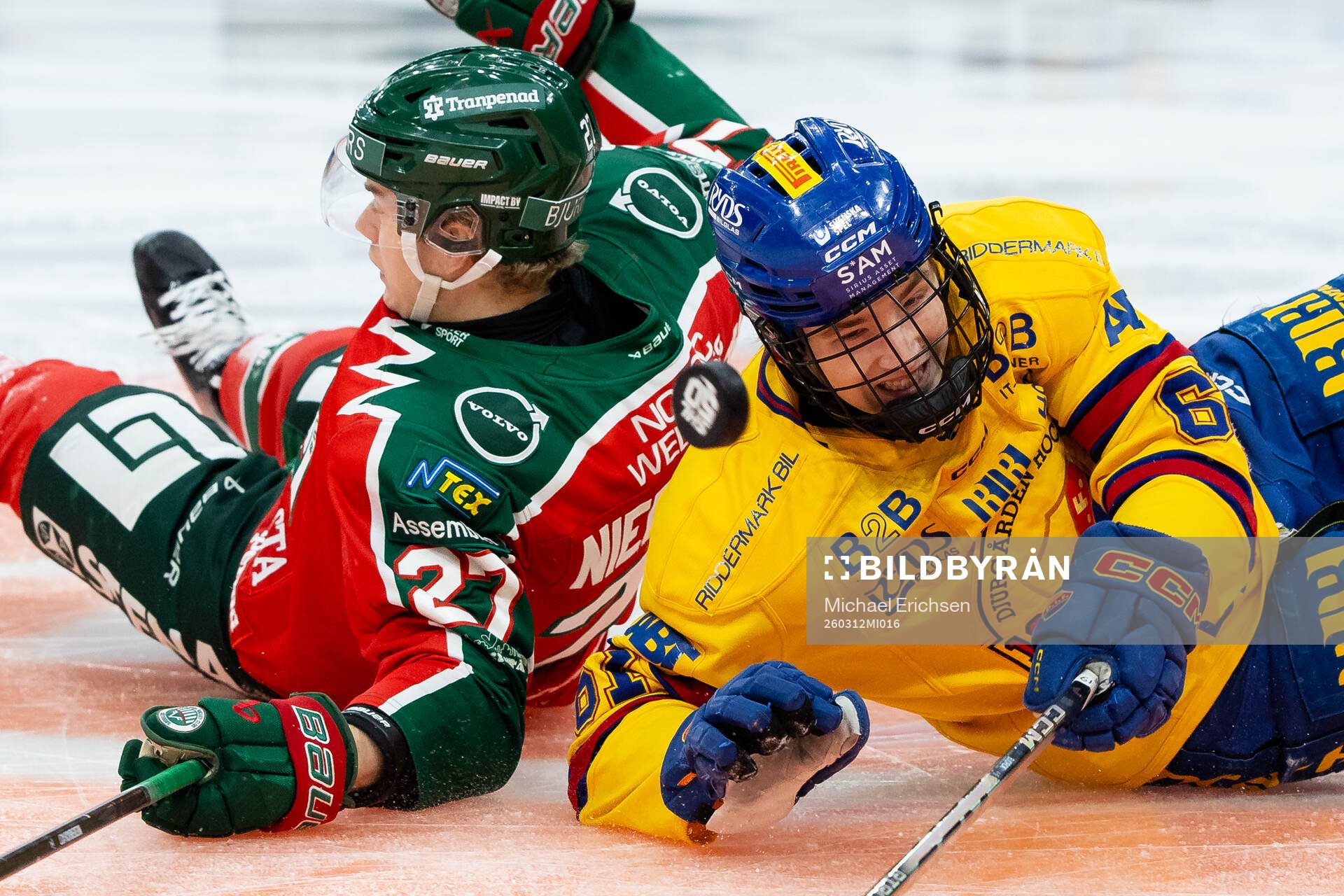Frölundas Theodor Niederbach och Djurgårdens Viggo Björck