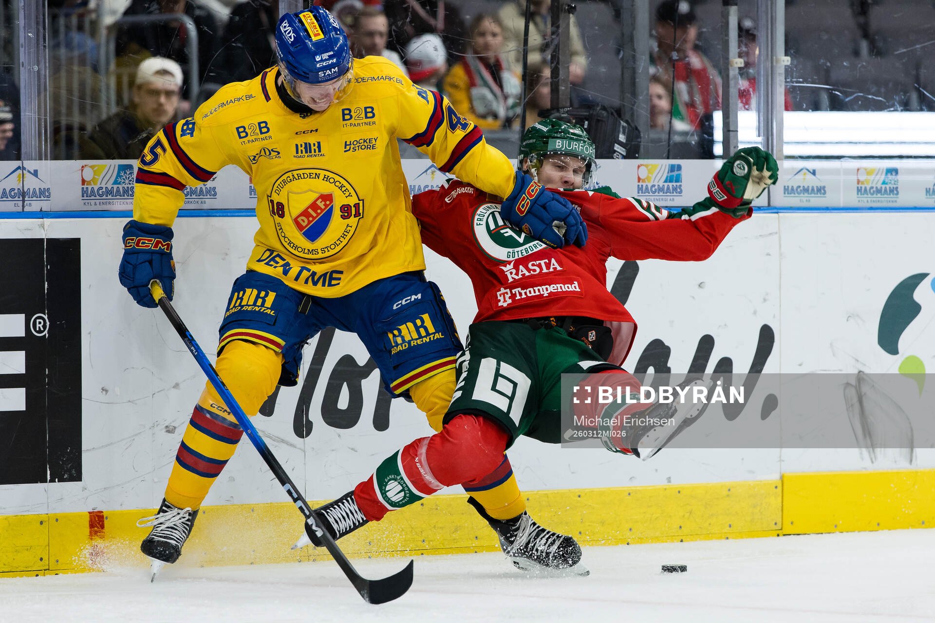 Djurgårdens Hugo Blixt och Frölundas Arttu Ruotsalainen