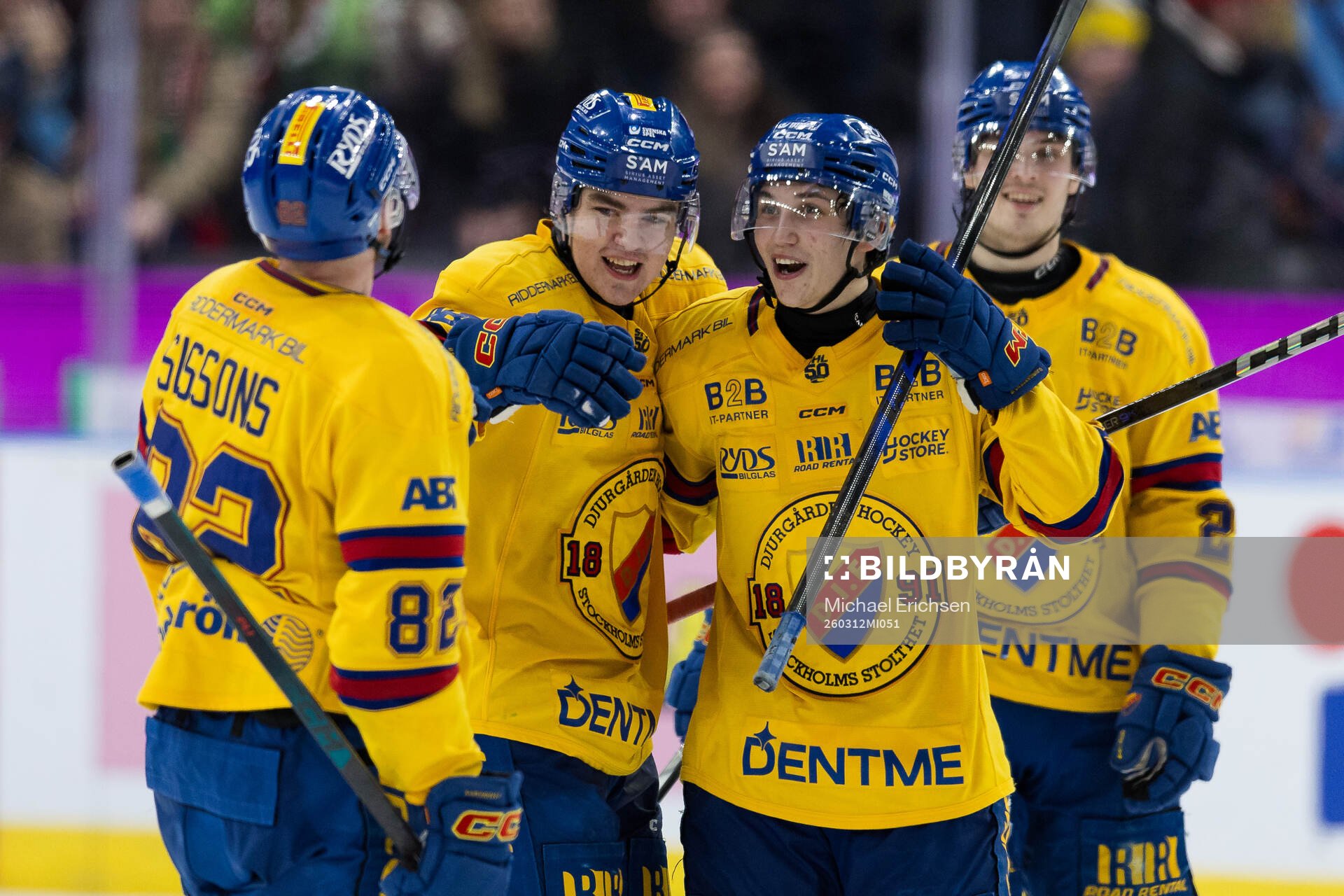 Djurgårdens Anton Frondell jublar