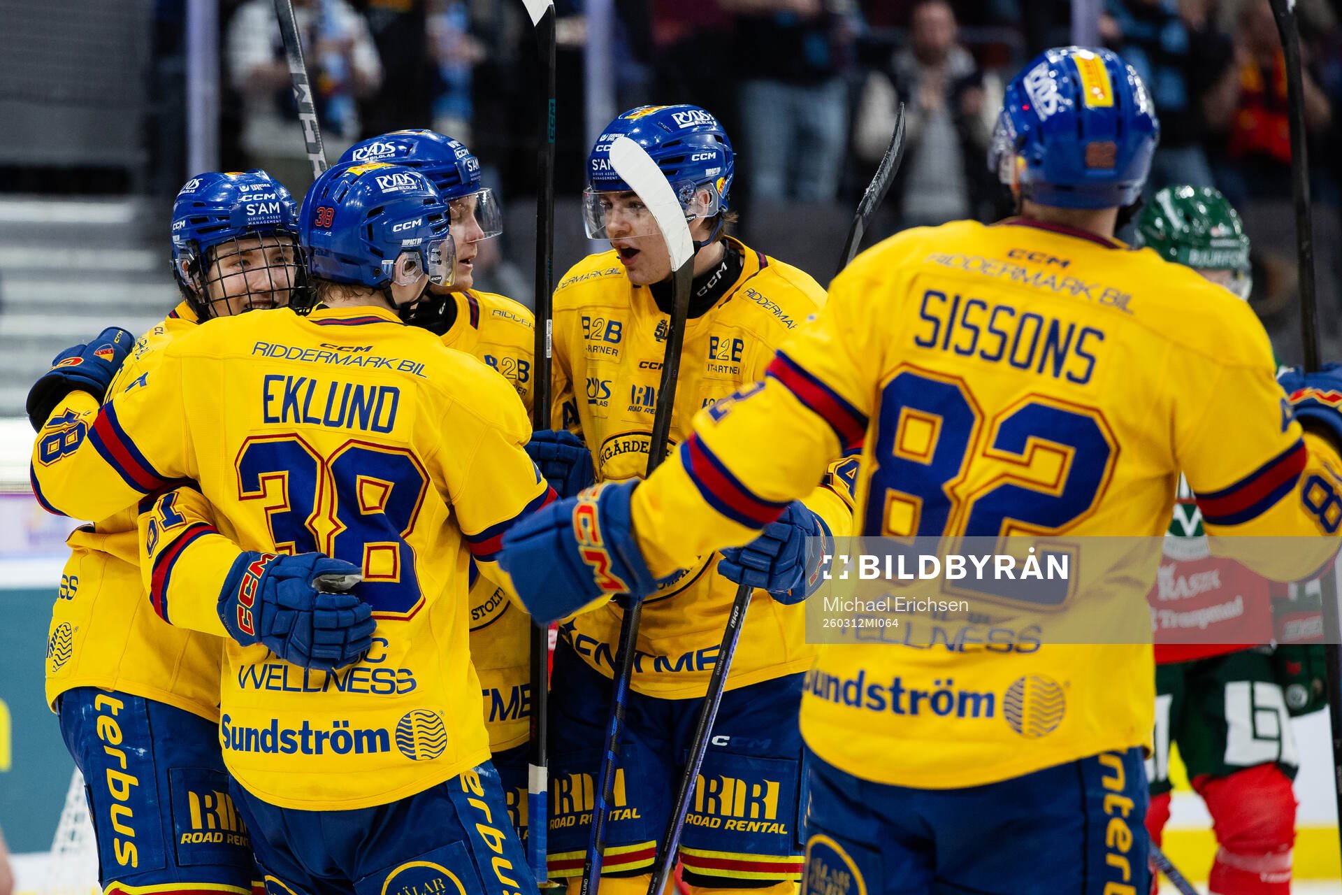 Djurgårdens David Blomgren jublar