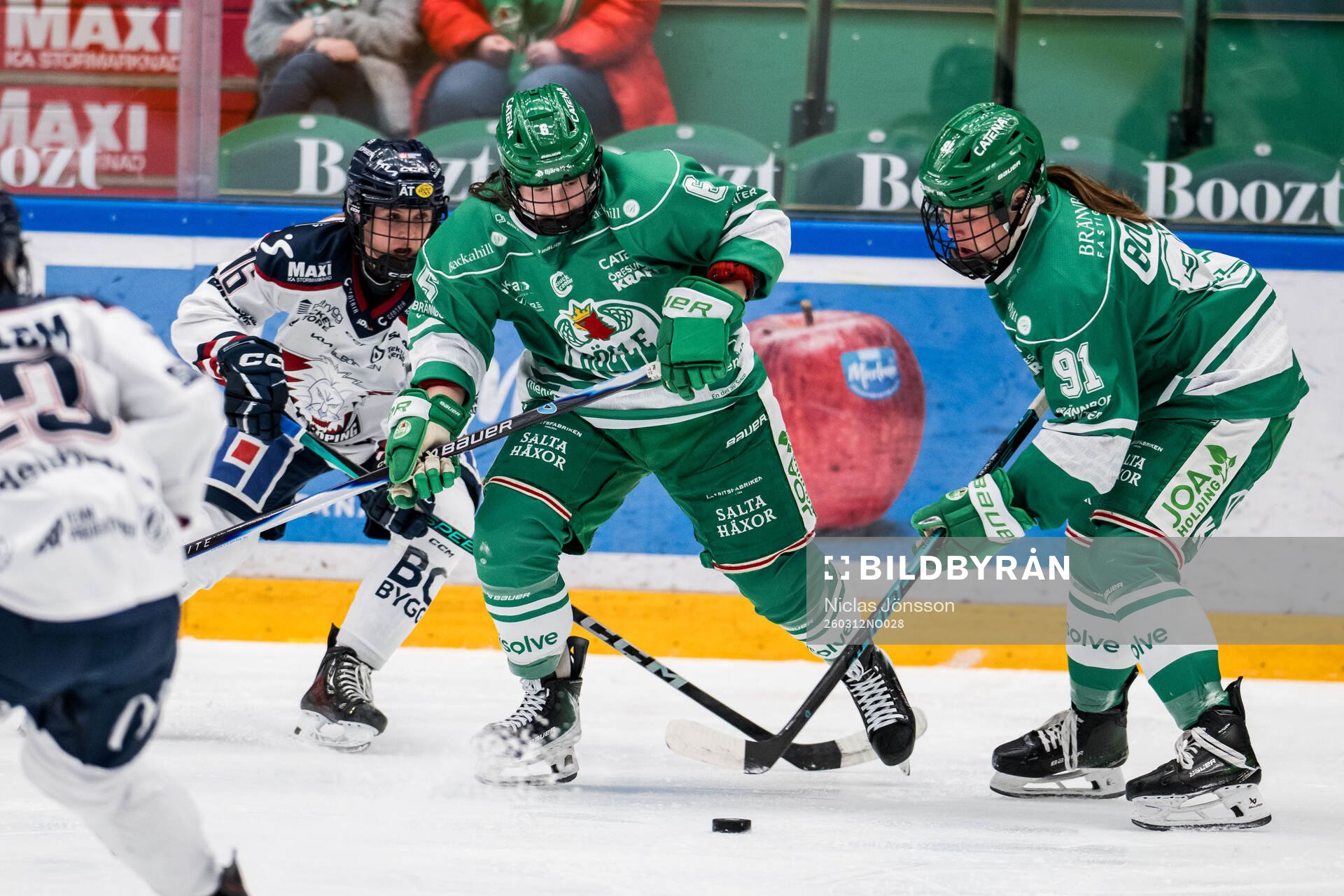 Linköpings Marthe Pabsdorff Brunvold och Rögles Margot