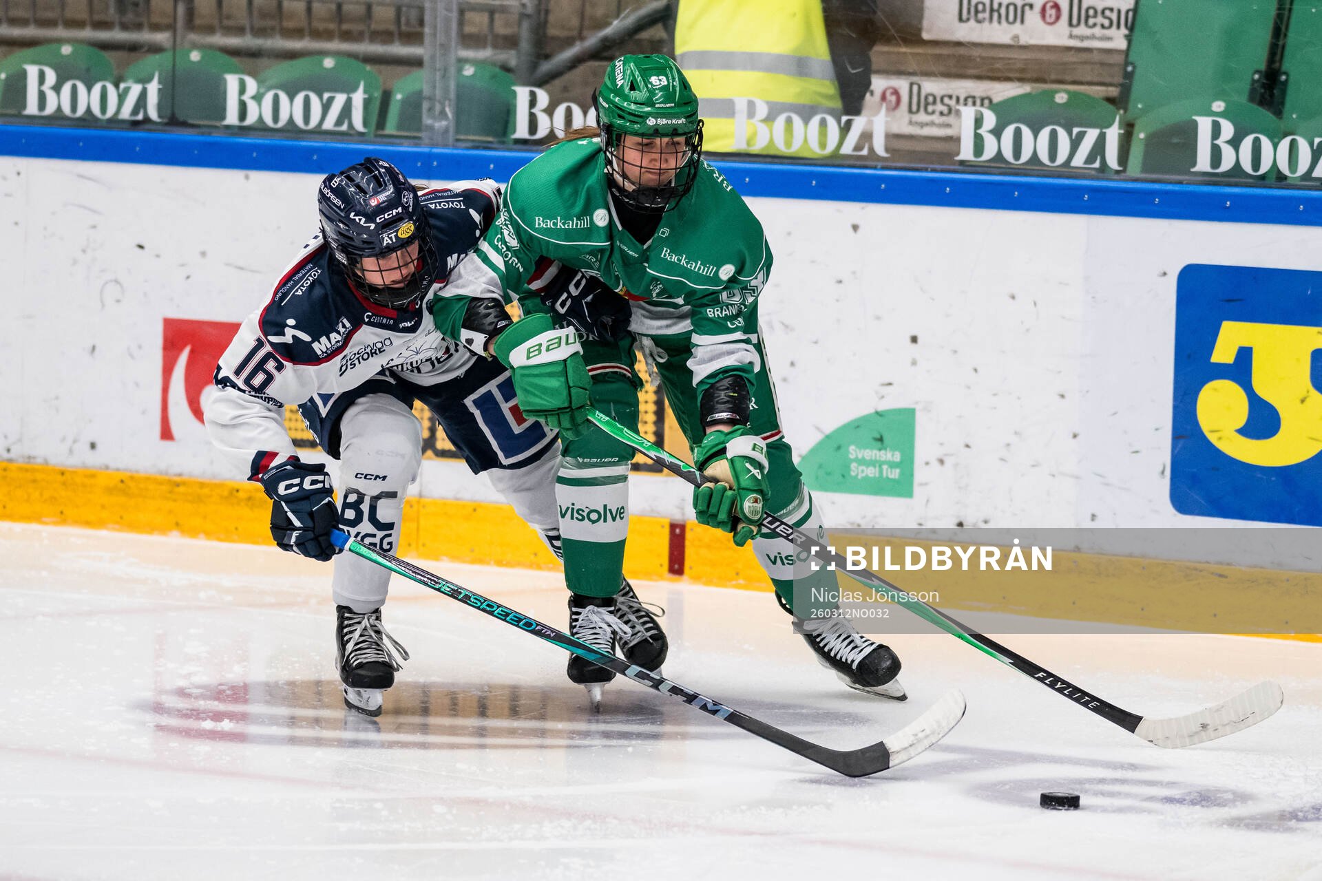 Linköpings Marthe Pabsdorff Brunvold och Rögles Johanna