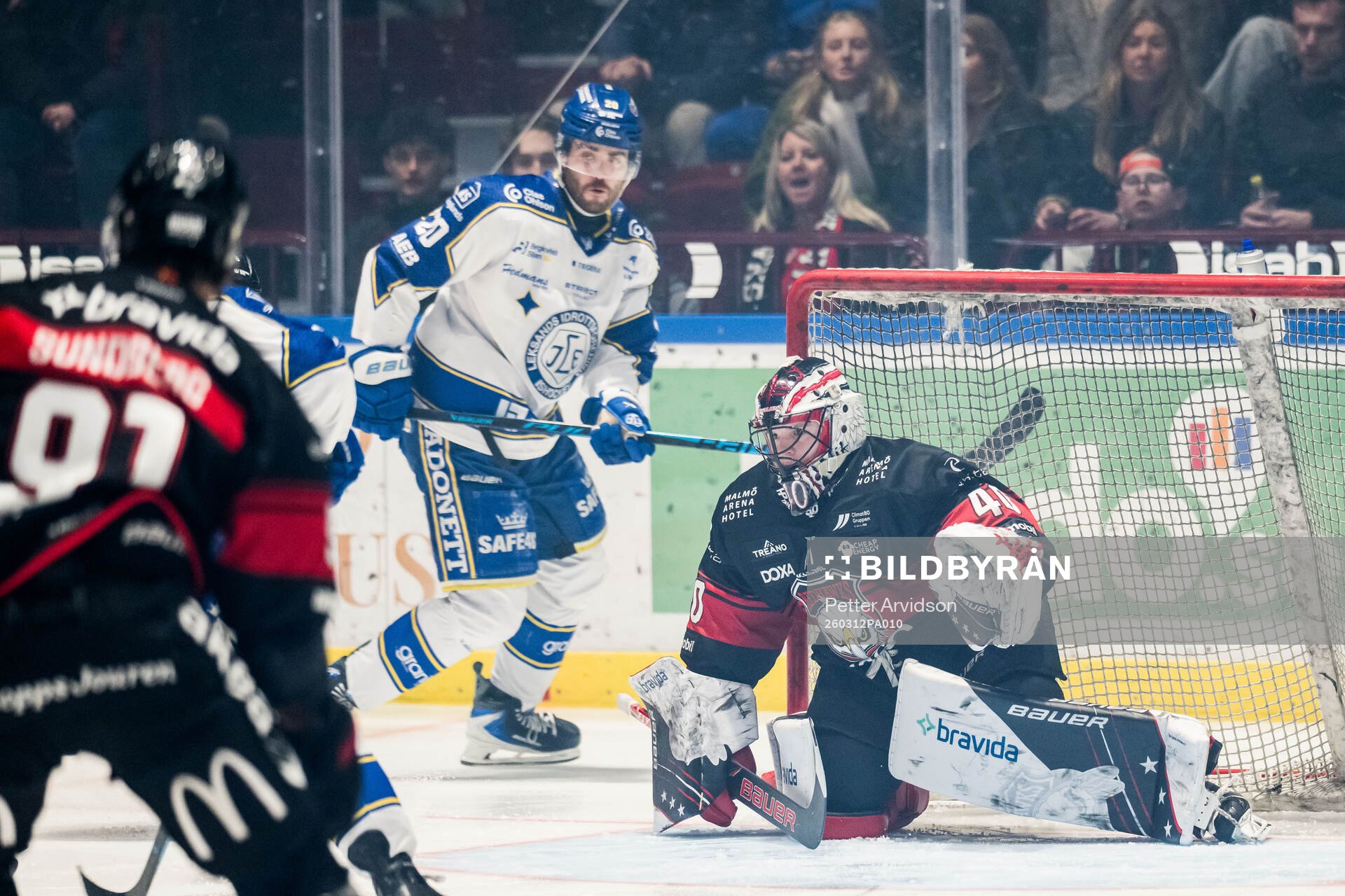 Malmö Redhawks målvakt Oskar Blomgren