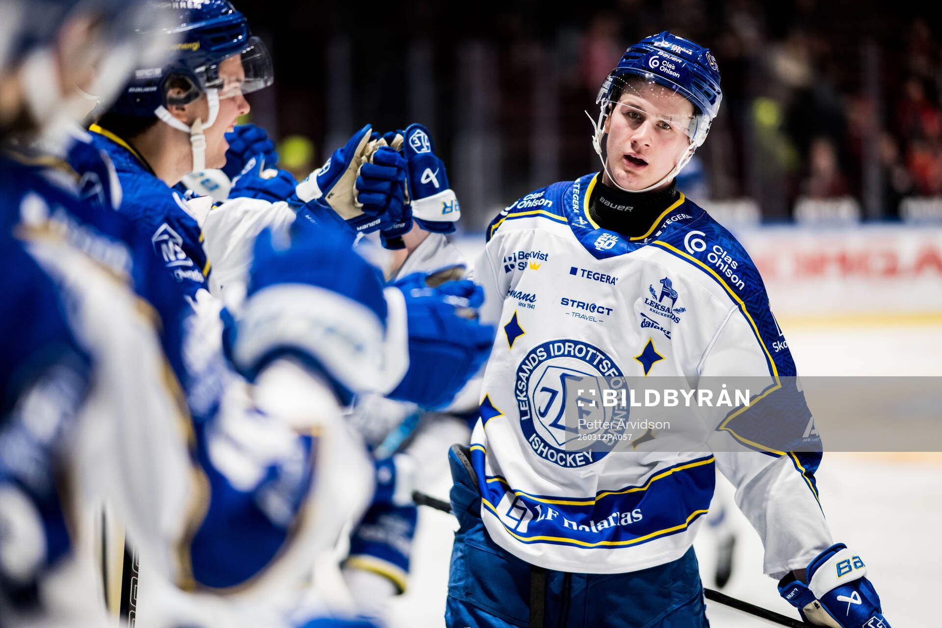 Leksands Tinus Luc Koblar jublar