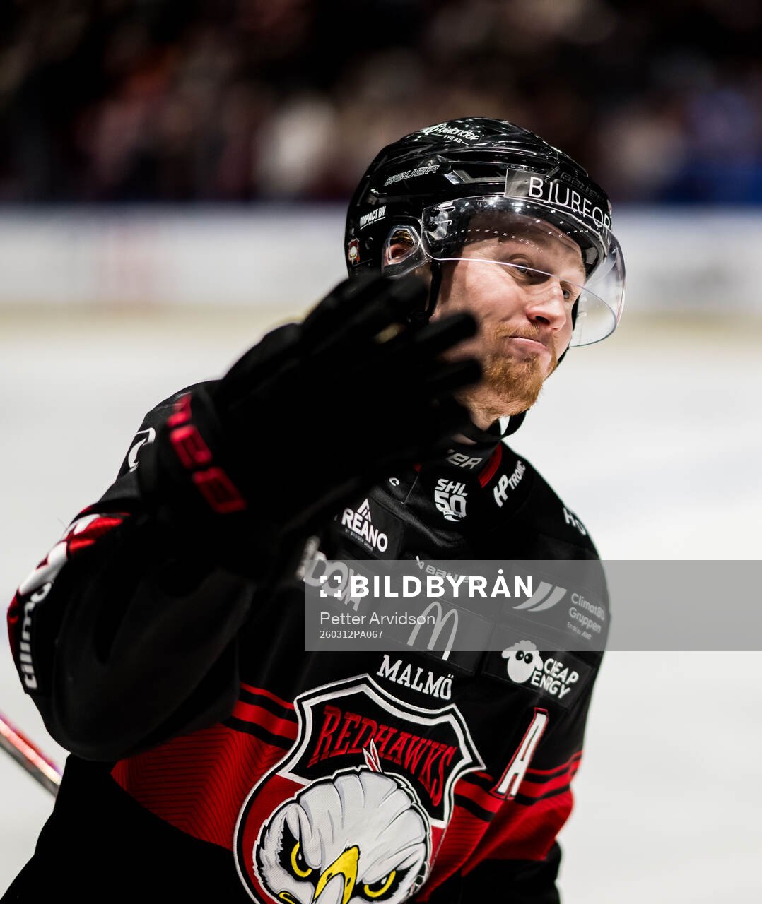 Malmö Redhawks Robin Salo jublar