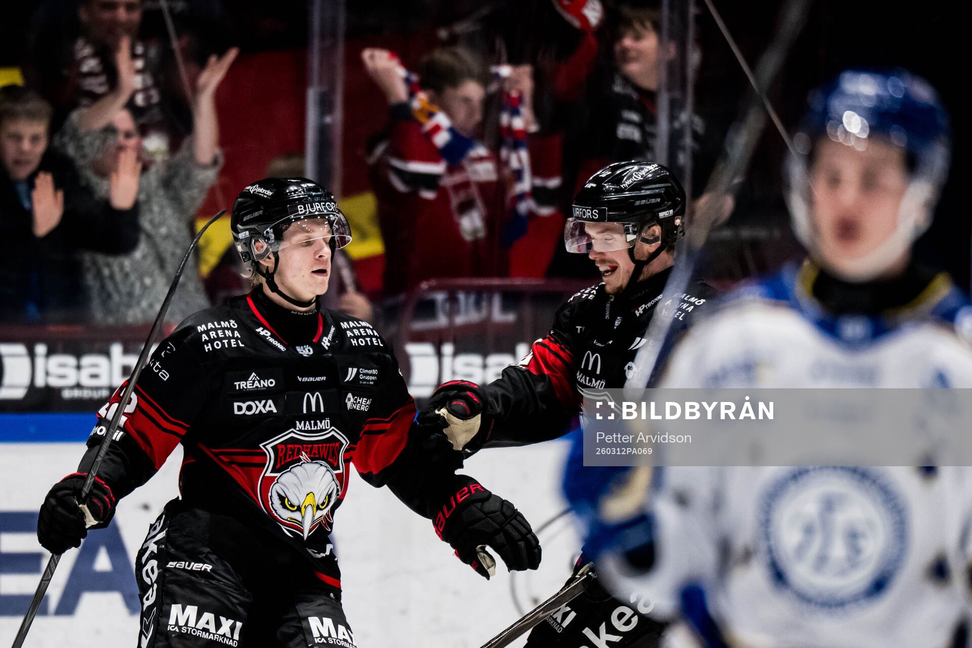 Malmö Redhawks Robin Salo jublar