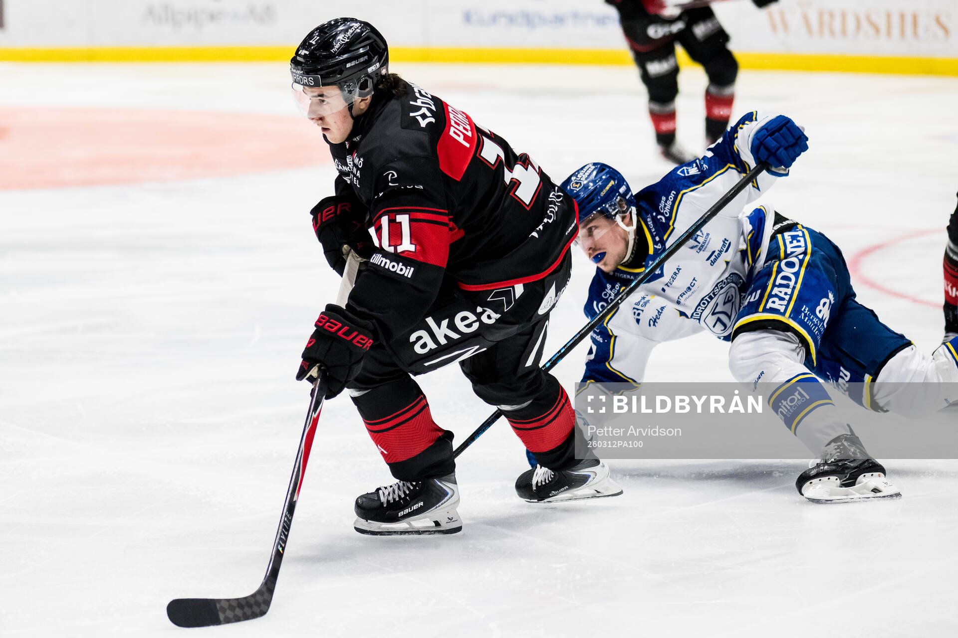 Malmö Redhawks Elia Pedrotti och Leksands Marcus Karlberg