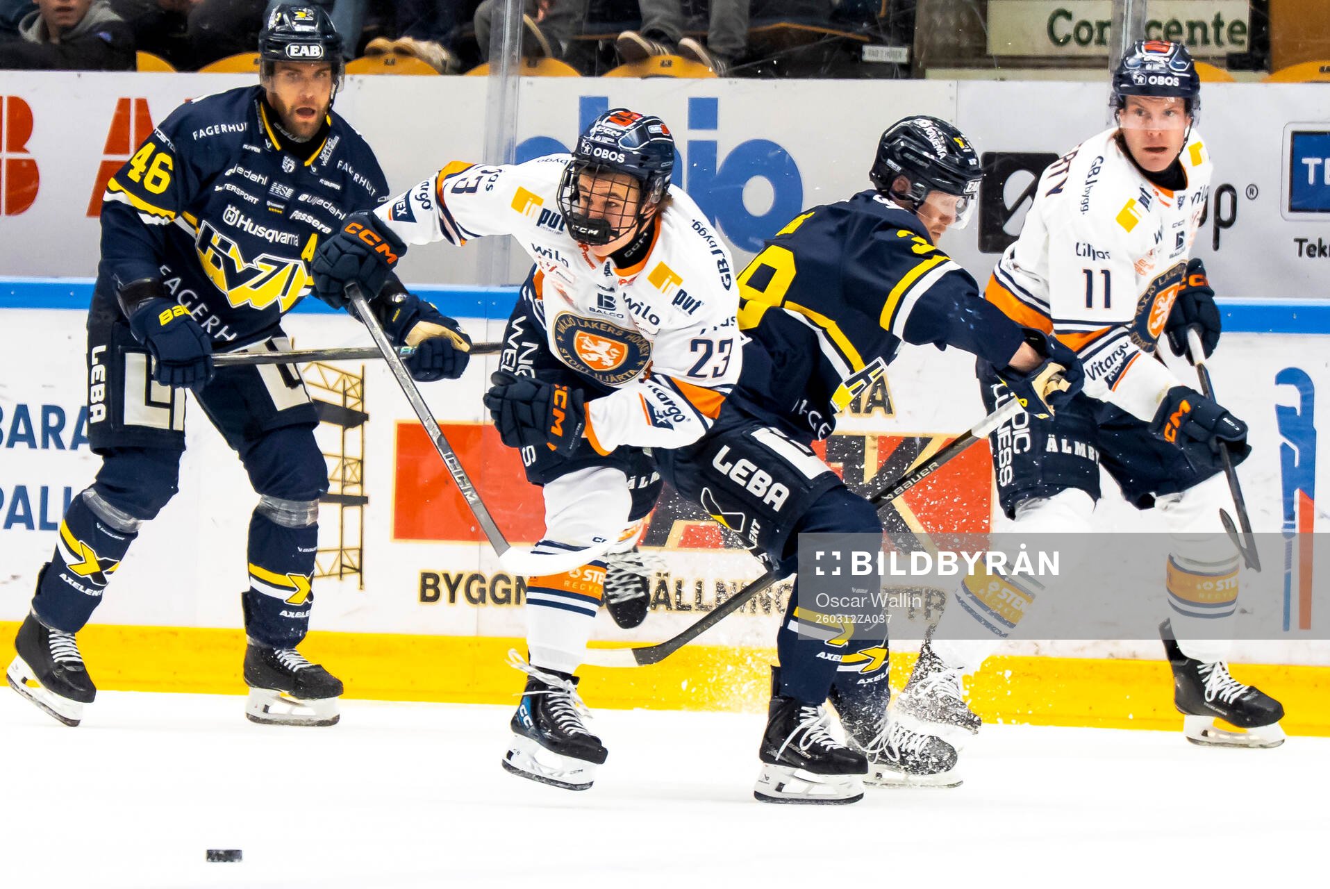 Växjös Olle Karlsson och HV71s Olle Alsing
