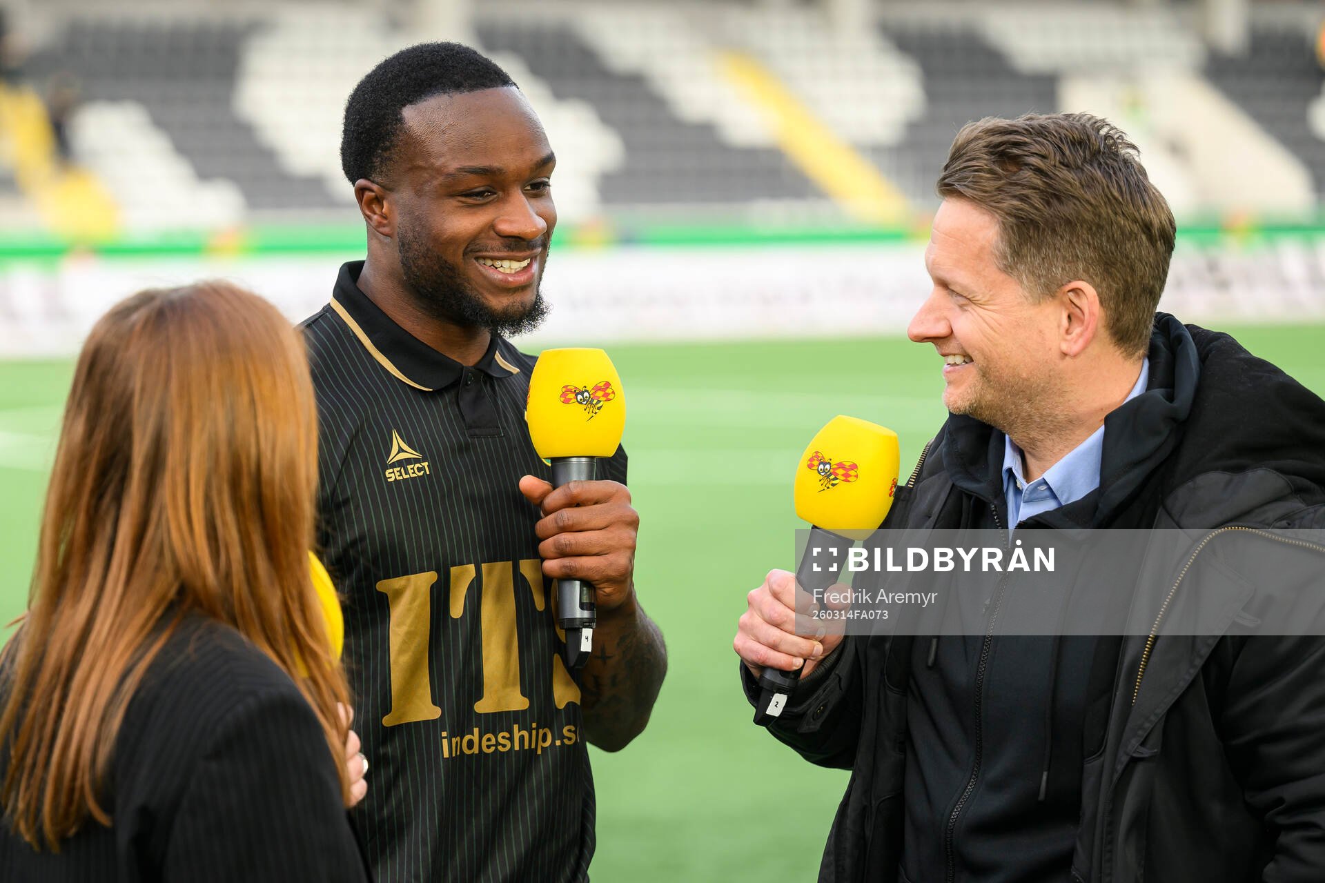 GAISs Shalom Ekong intervjuvas av GT, Expressen