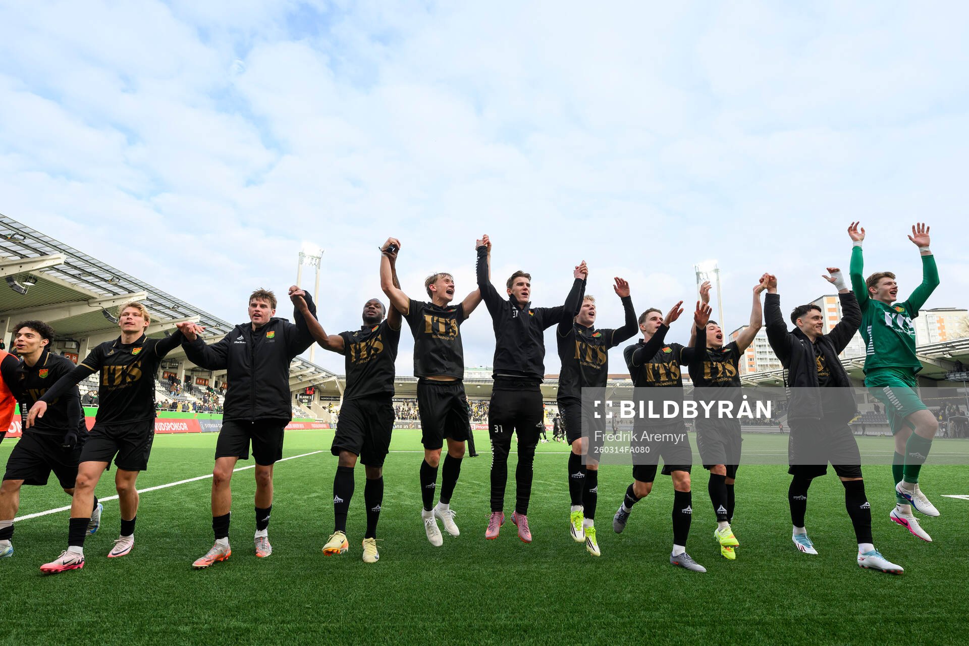 GAIS spelare jublar
