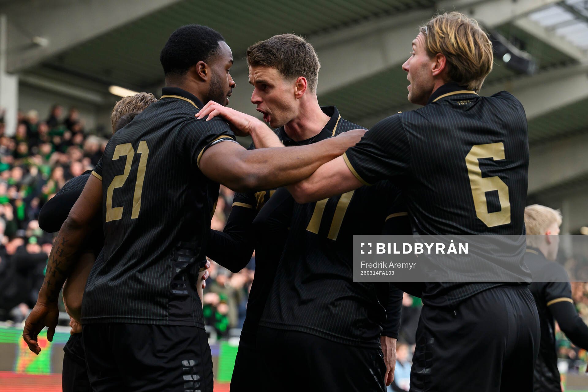 GAIS spelare jublar tillsammans