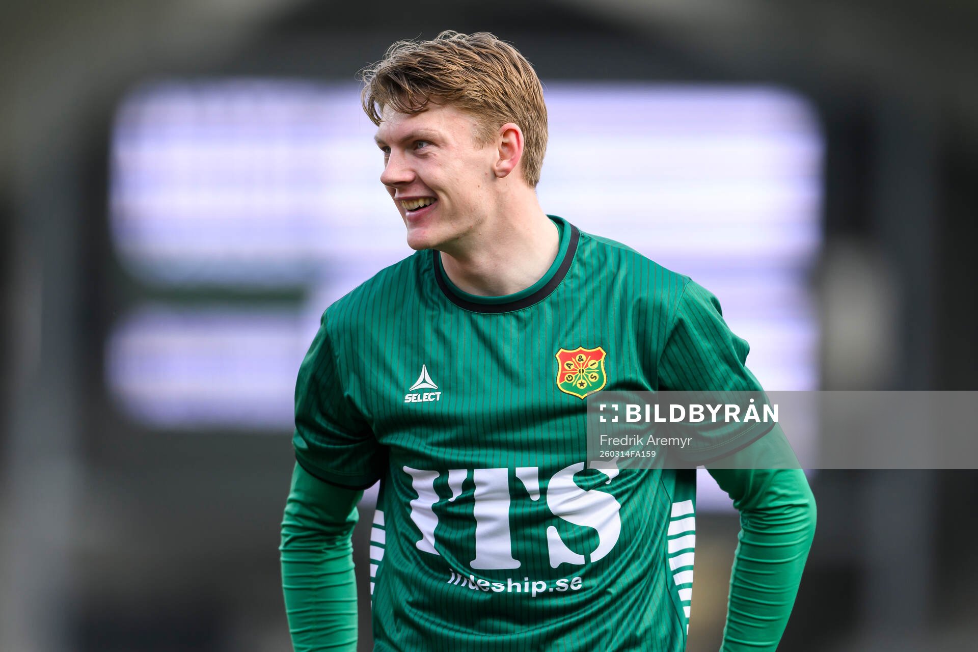 GAISs målvakt Andreas Hermansen  jublar