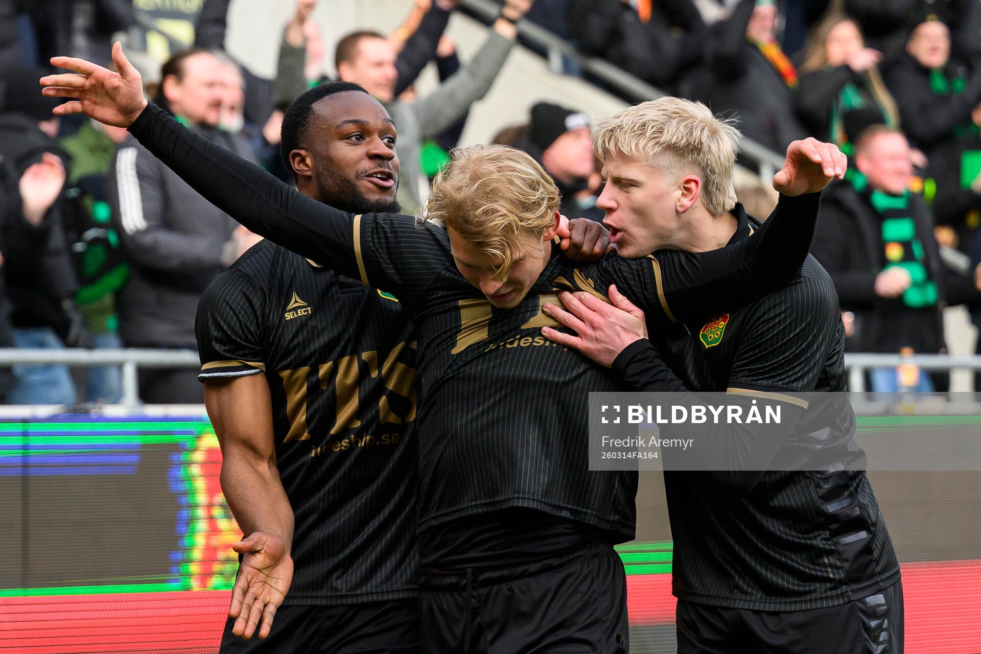 GAISs Shalom Ekong , målskytt Rasmus Niklasson Petrovic