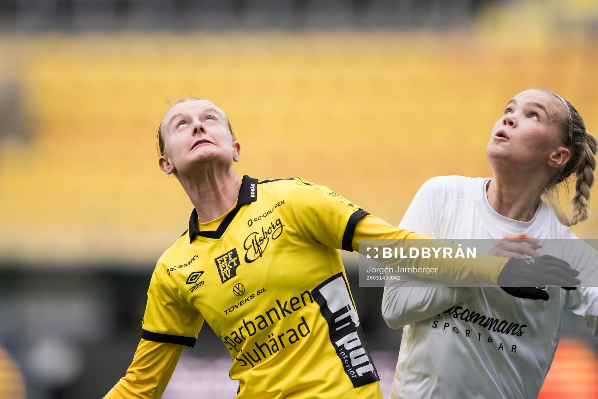 Elfsborgs Hanna Jiozon och Örebro SKs Johanna Wikström