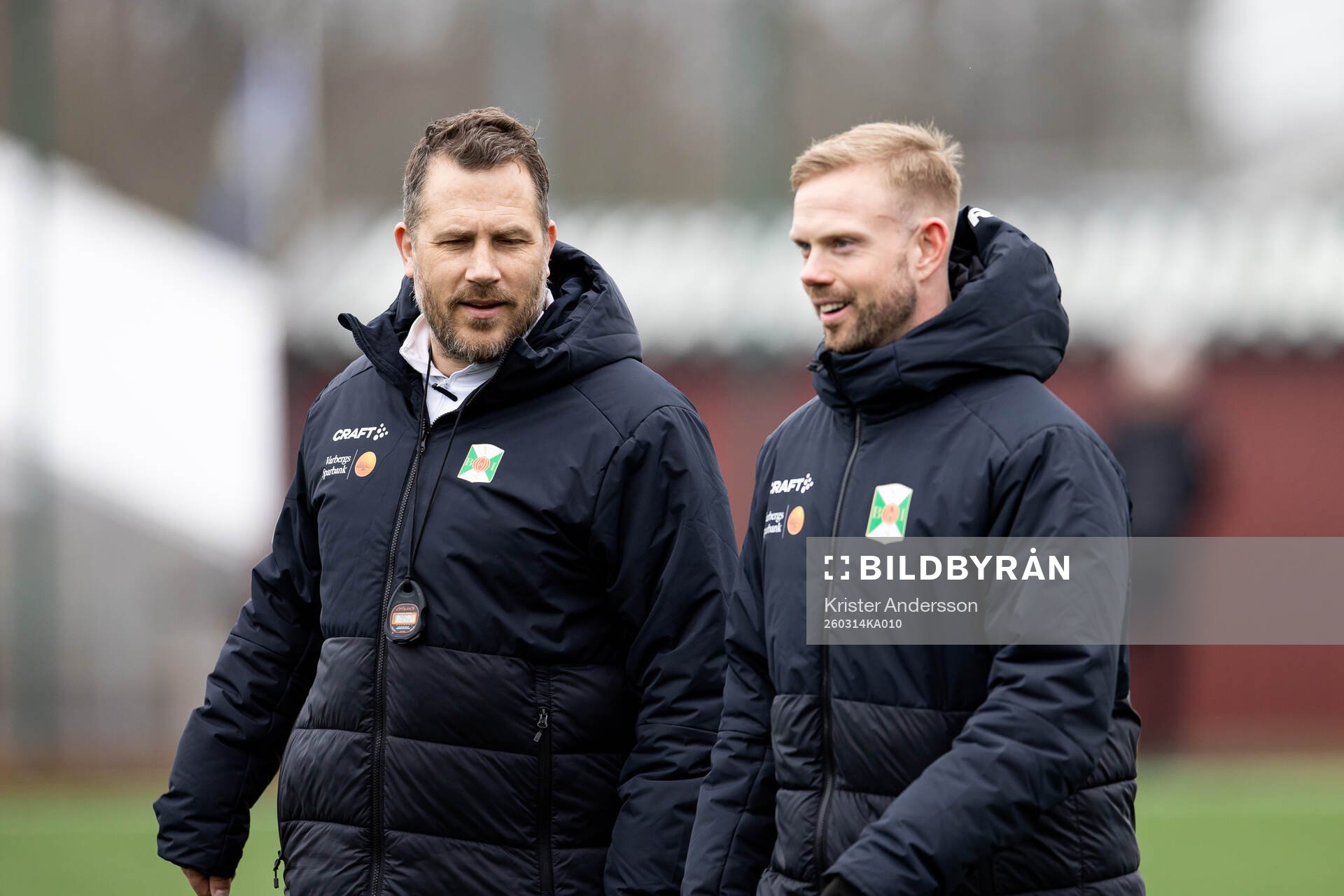 Varbergs assisterande tränare Tobias Hysén och tränare