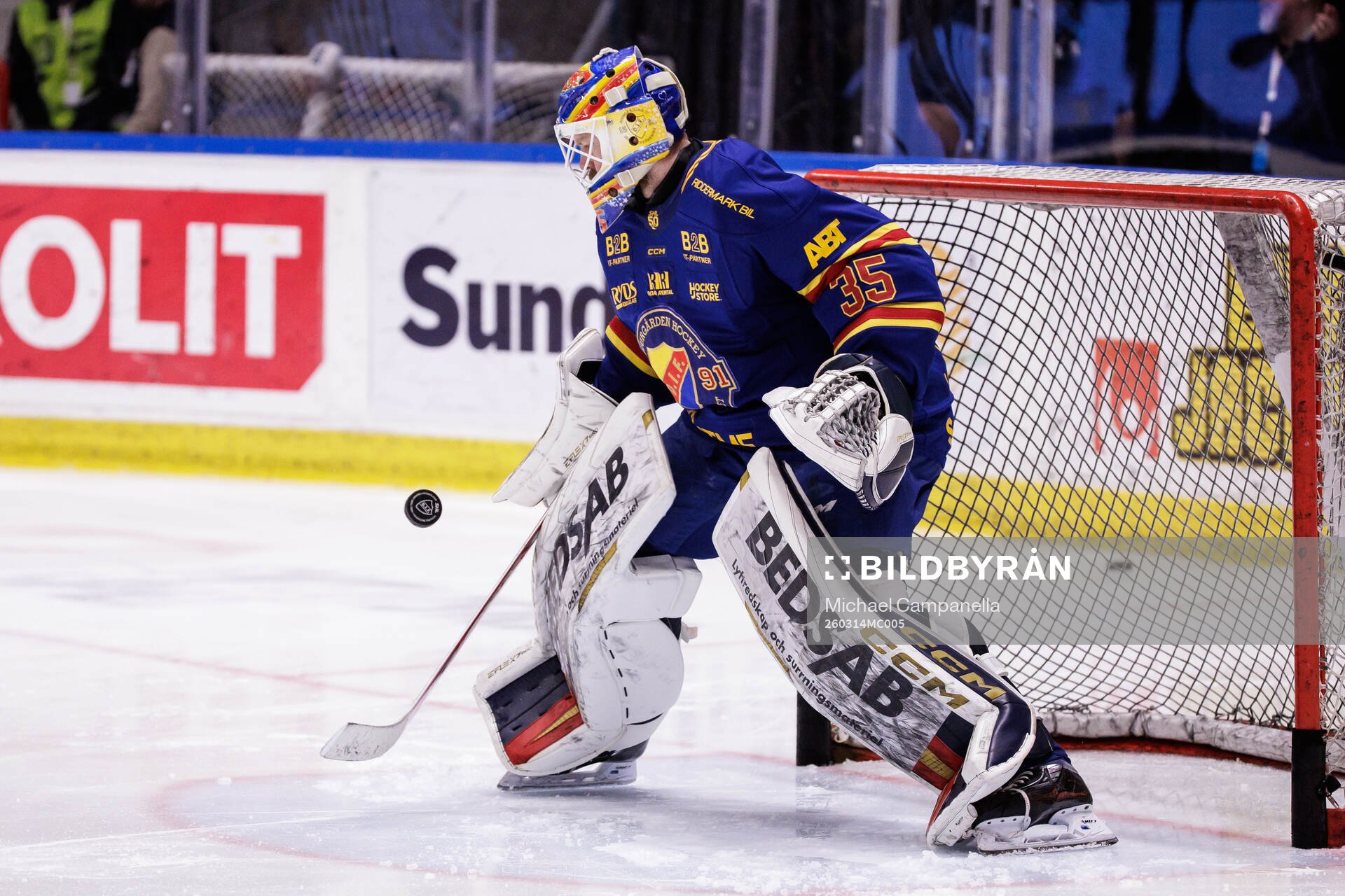 Djurgårdens målvakt Magnus Hellberg